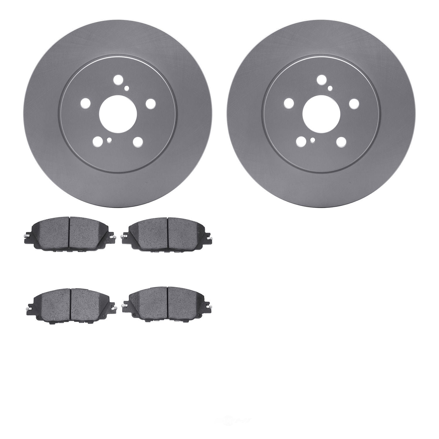 Dynamic Friction Company 4502-76189 DFC GEOSPEC Rotors with 5000 Advanced Brake Pads