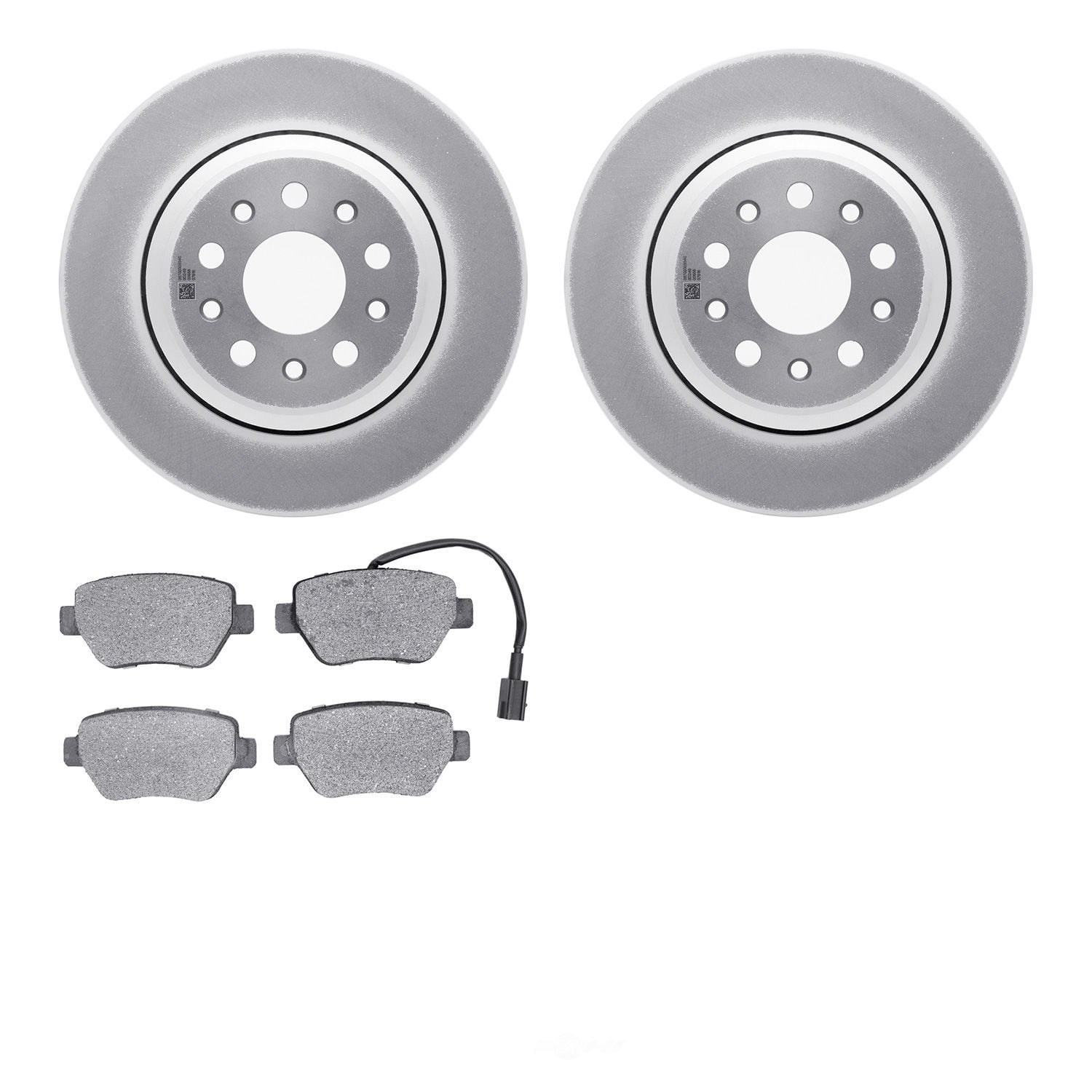 Dynamic Friction Company 4502-79010 DFC GEOSPEC Rotors with 5000 Advanced Brake Pads