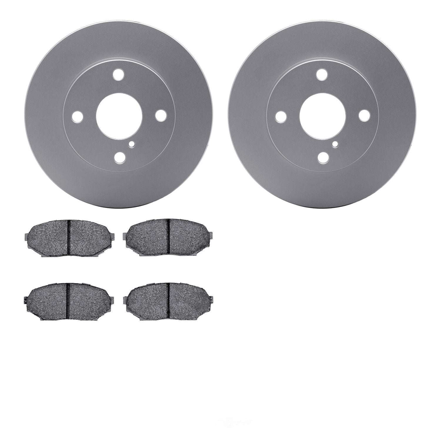 Dynamic Friction Company 4502-80050 DFC GEOSPEC Rotors with 5000 Advanced Brake Pads