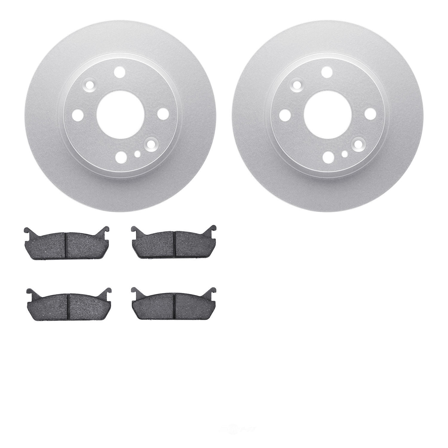 Dynamic Friction Company 4502-80051 DFC GEOSPEC Rotors with 5000 Advanced Brake Pads