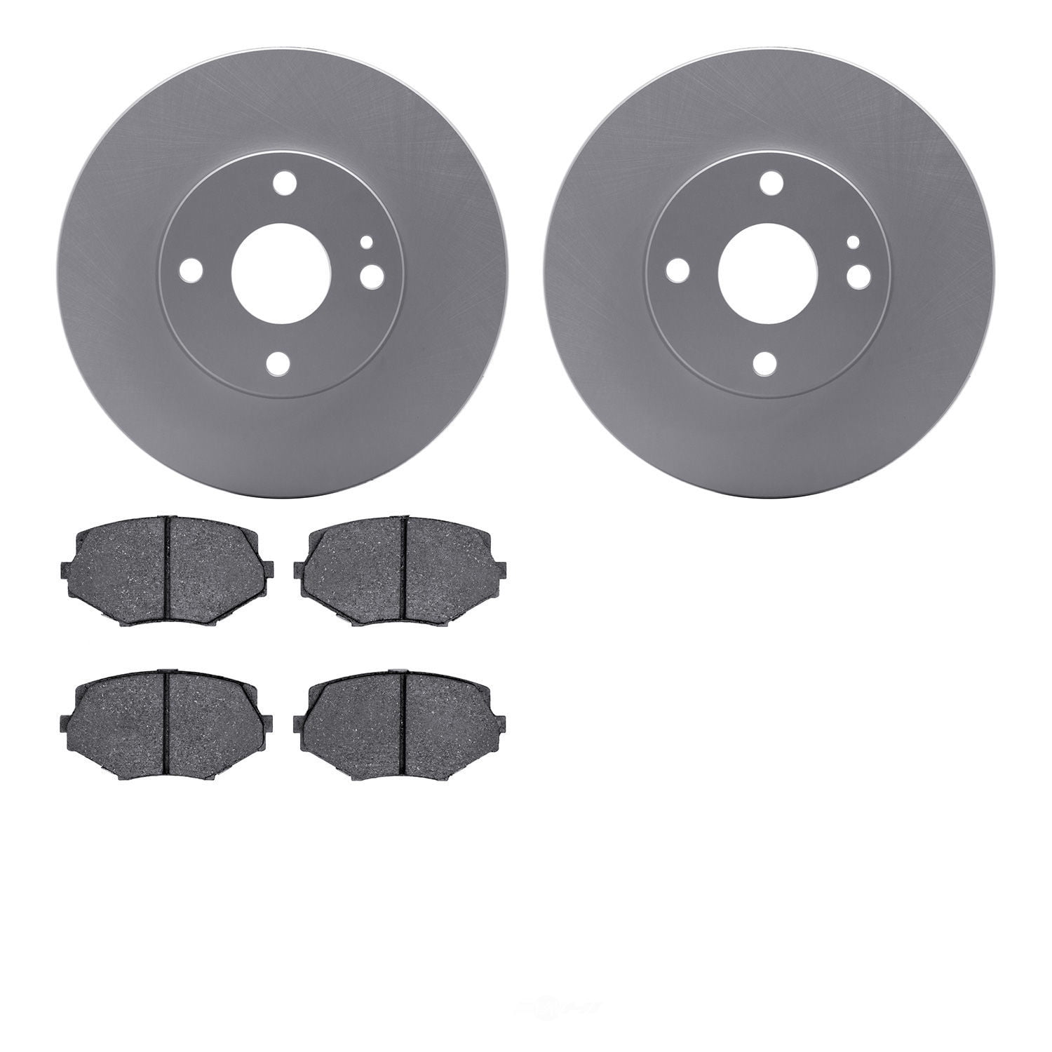 Dynamic Friction Company 4502-80056 DFC GEOSPEC Rotors with 5000 Advanced Brake Pads