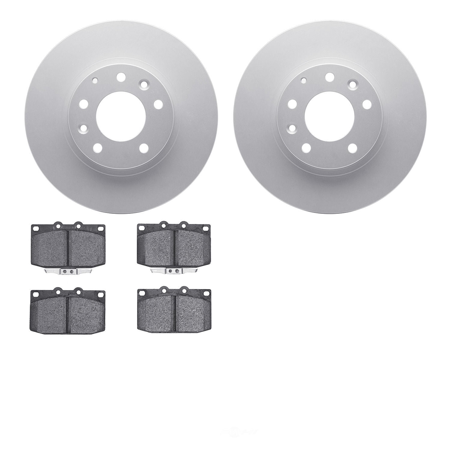 Dynamic Friction Company 4502-80057 DFC GEOSPEC Rotors with 5000 Advanced Brake Pads