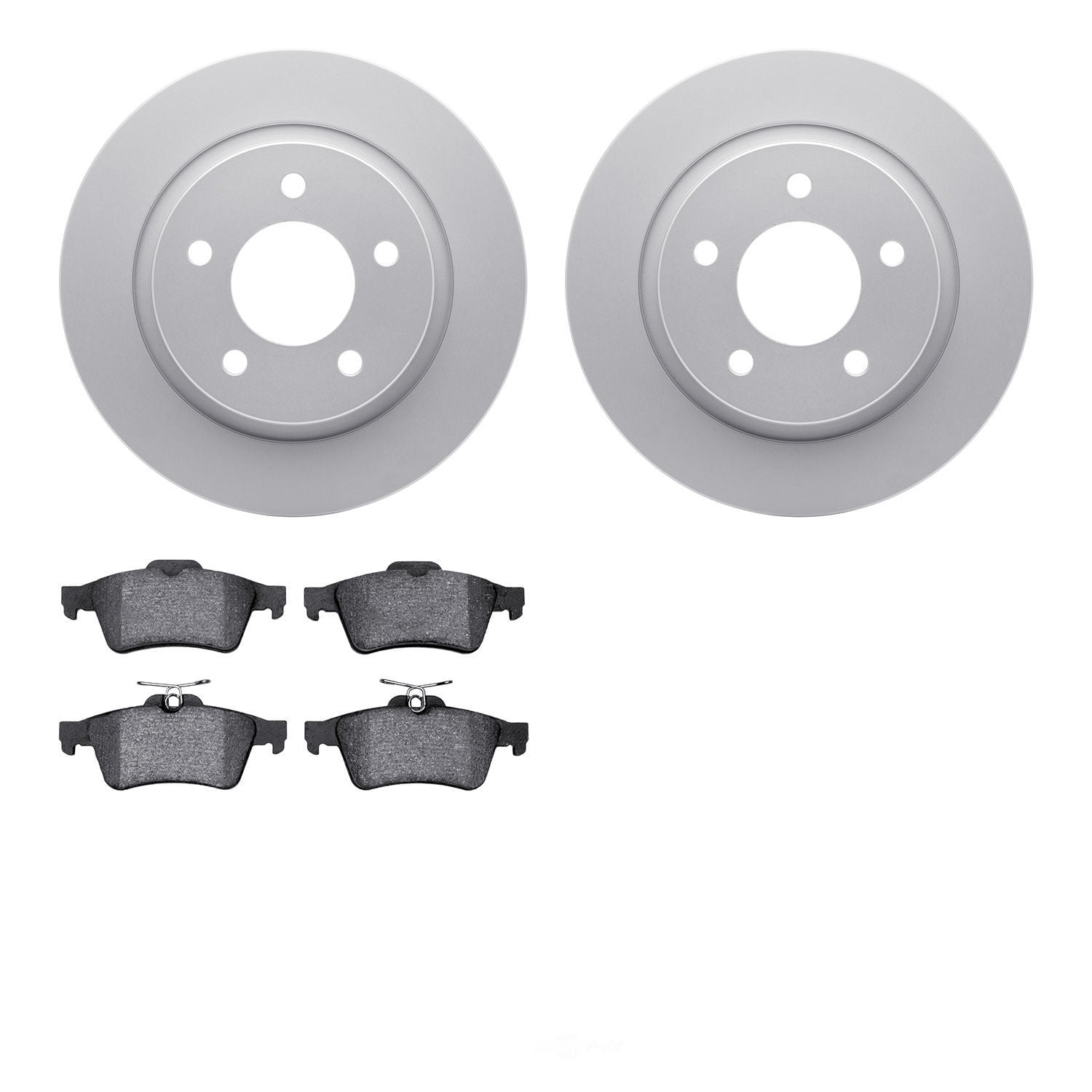 Dynamic Friction Company 4502-80063 DFC GEOSPEC Rotors with 5000 Advanced Brake Pads