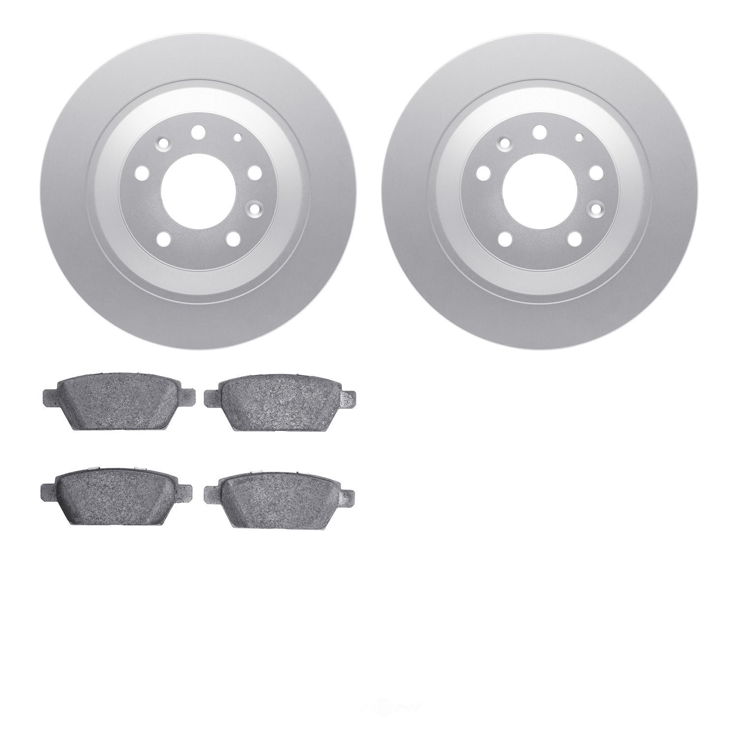 Dynamic Friction Company 4502-80072 DFC GEOSPEC Rotors with 5000 Advanced Brake Pads