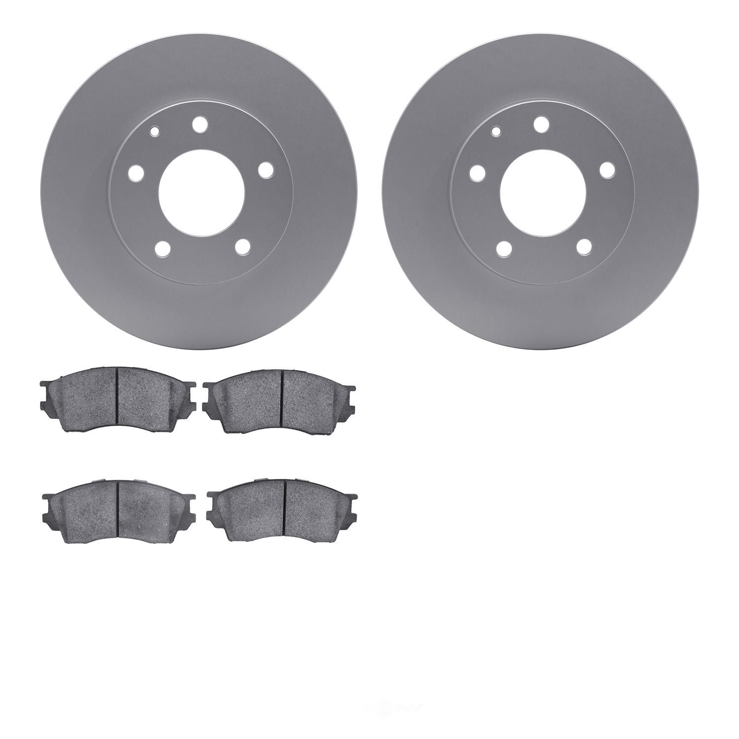 Dynamic Friction Company 4502-80085 DFC GEOSPEC Rotors with 5000 Advanced Brake Pads