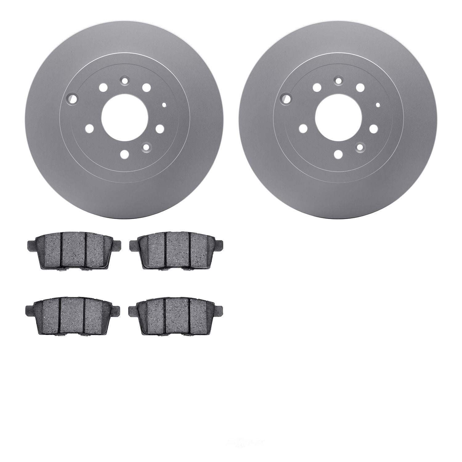 Dynamic Friction Company 4502-80094 DFC GEOSPEC Rotors with 5000 Advanced Brake Pads