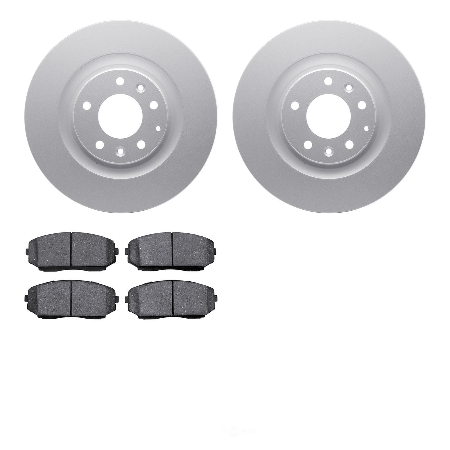 Dynamic Friction Company 4502-80095 DFC GEOSPEC Rotors with 5000 Advanced Brake Pads