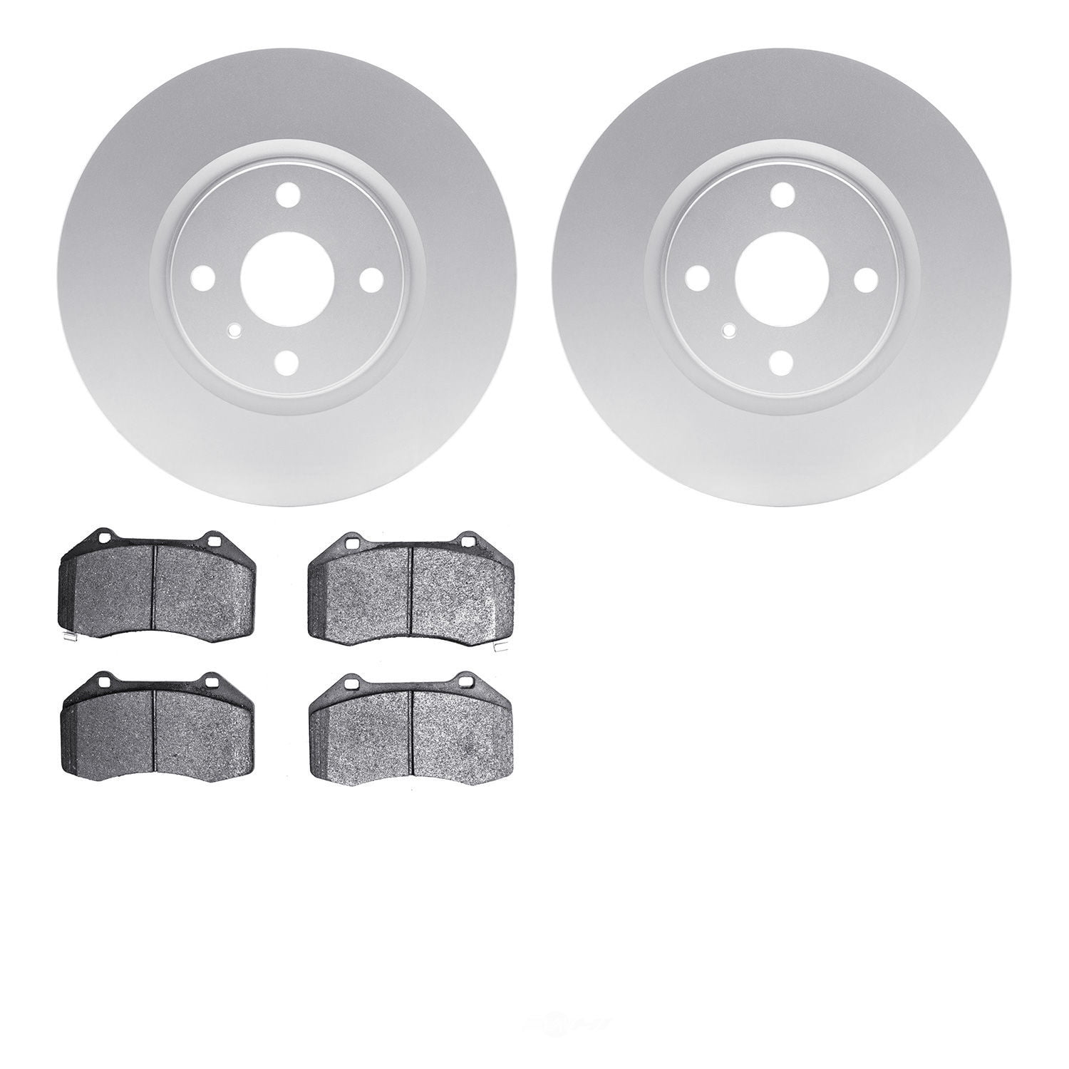 Dynamic Friction Company 4502-80102 DFC GEOSPEC Rotors with 5000 Advanced Brake Pads