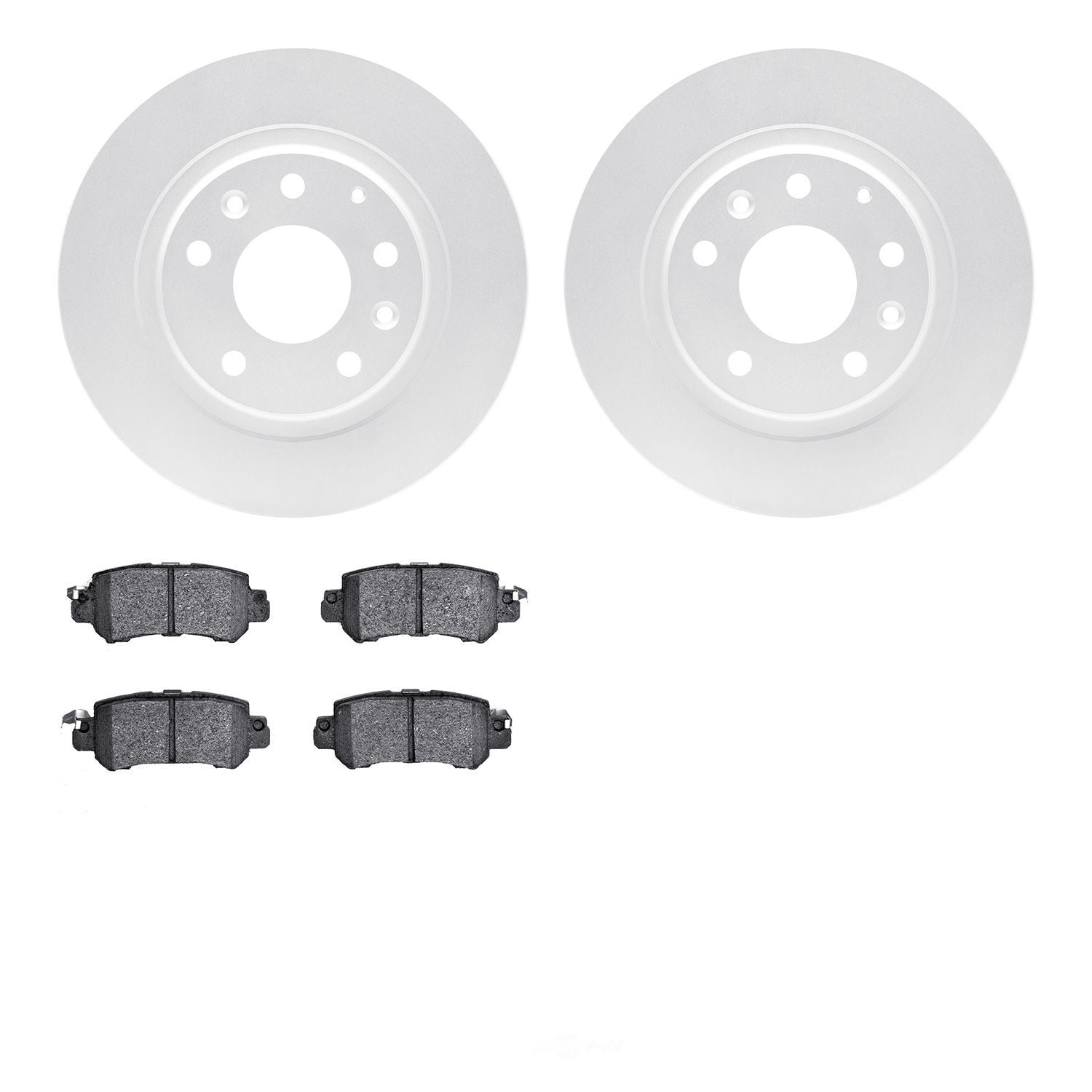 Dynamic Friction Company 4502-80104 DFC GEOSPEC Rotors with 5000 Advanced Brake Pads