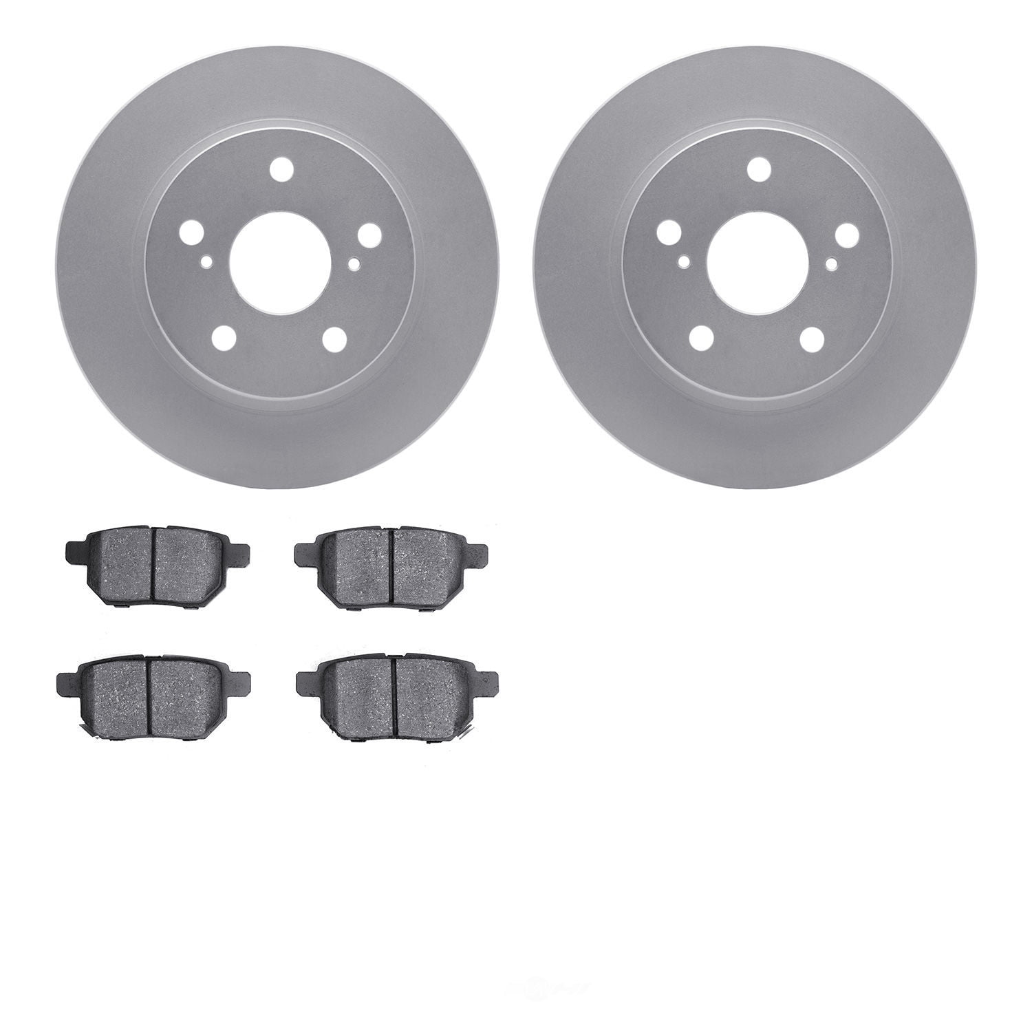 Dynamic Friction Company 4502-91005 DFC GEOSPEC Rotors with 5000 Advanced Brake Pads