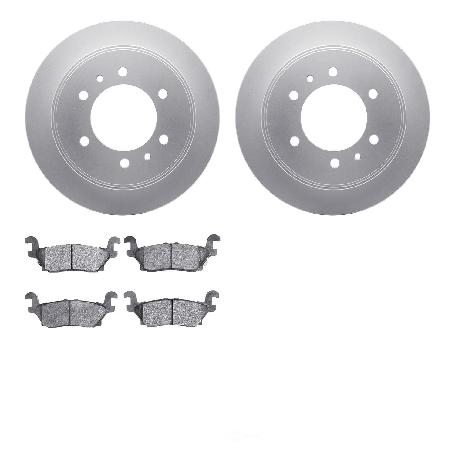 Dynamic Friction Company 4502-93004 DFC GEOSPEC Rotors with 5000 Advanced Brake Pads