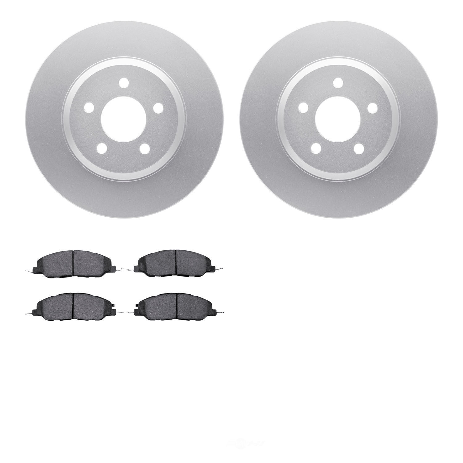 Dynamic Friction Company 4502-99014 DFC GEOSPEC Rotors with 5000 Advanced Brake Pads