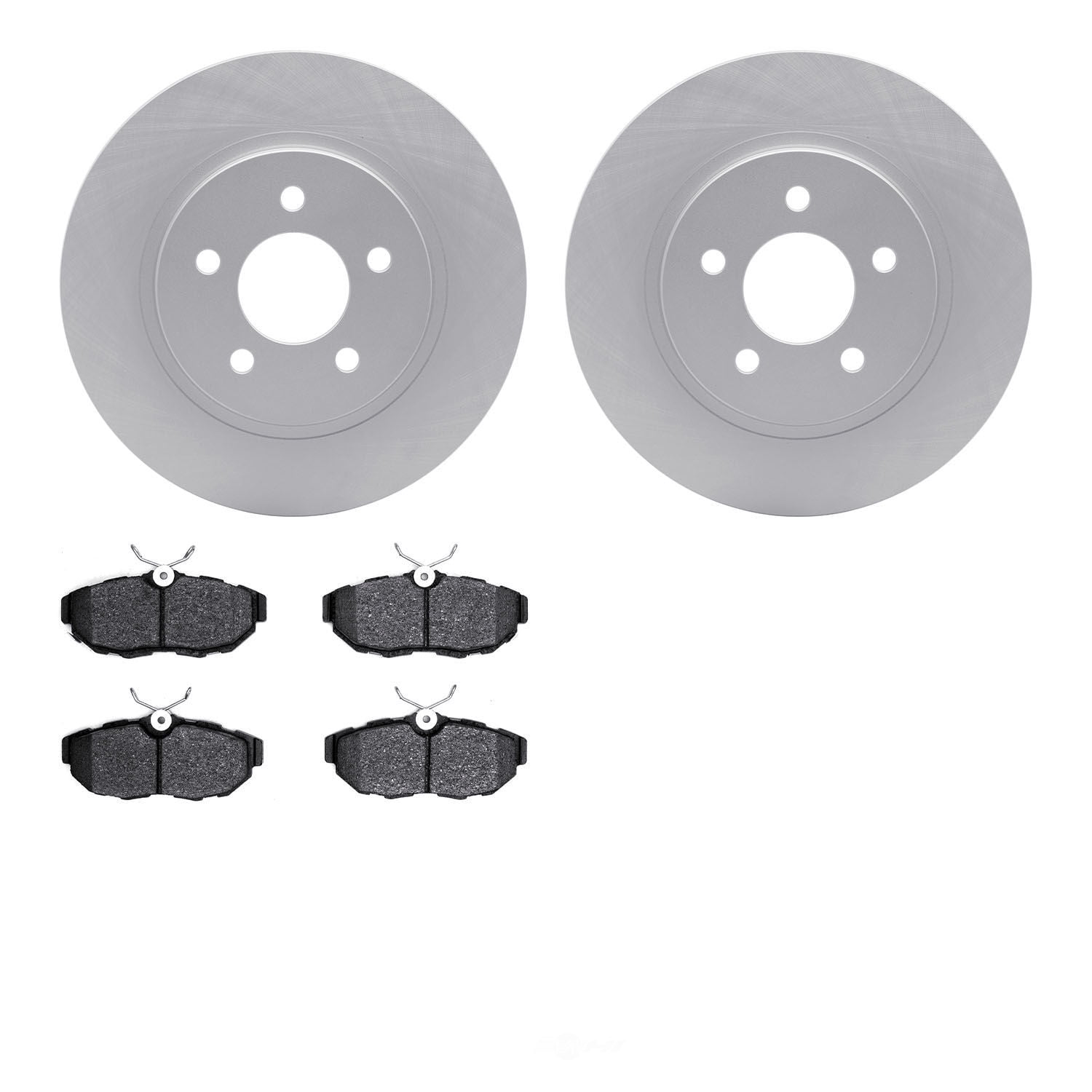Dynamic Friction Company 4502-99015 DFC GEOSPEC Rotors with 5000 Advanced Brake Pads