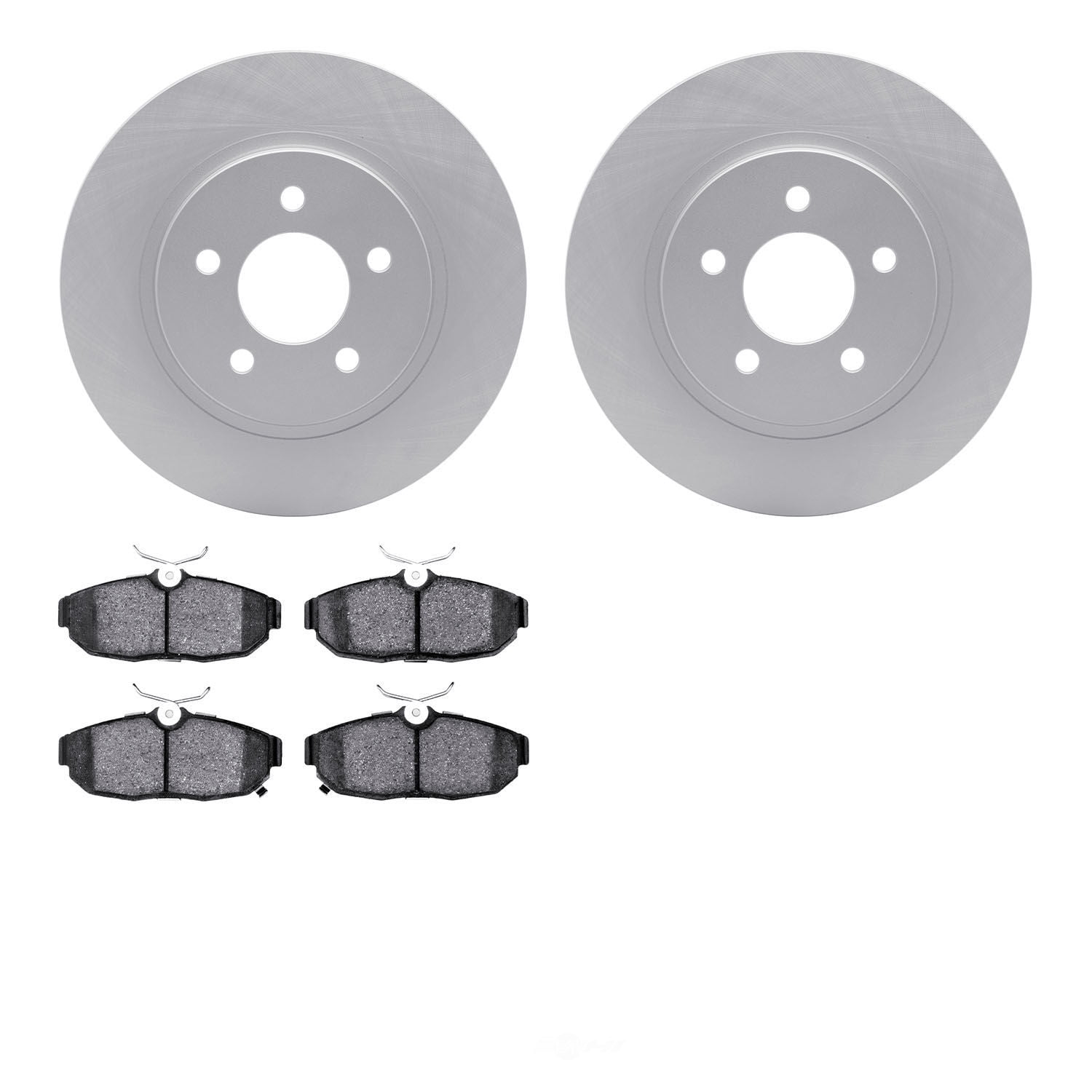 Dynamic Friction Company 4502-99017 DFC GEOSPEC Rotors with 5000 Advanced Brake Pads