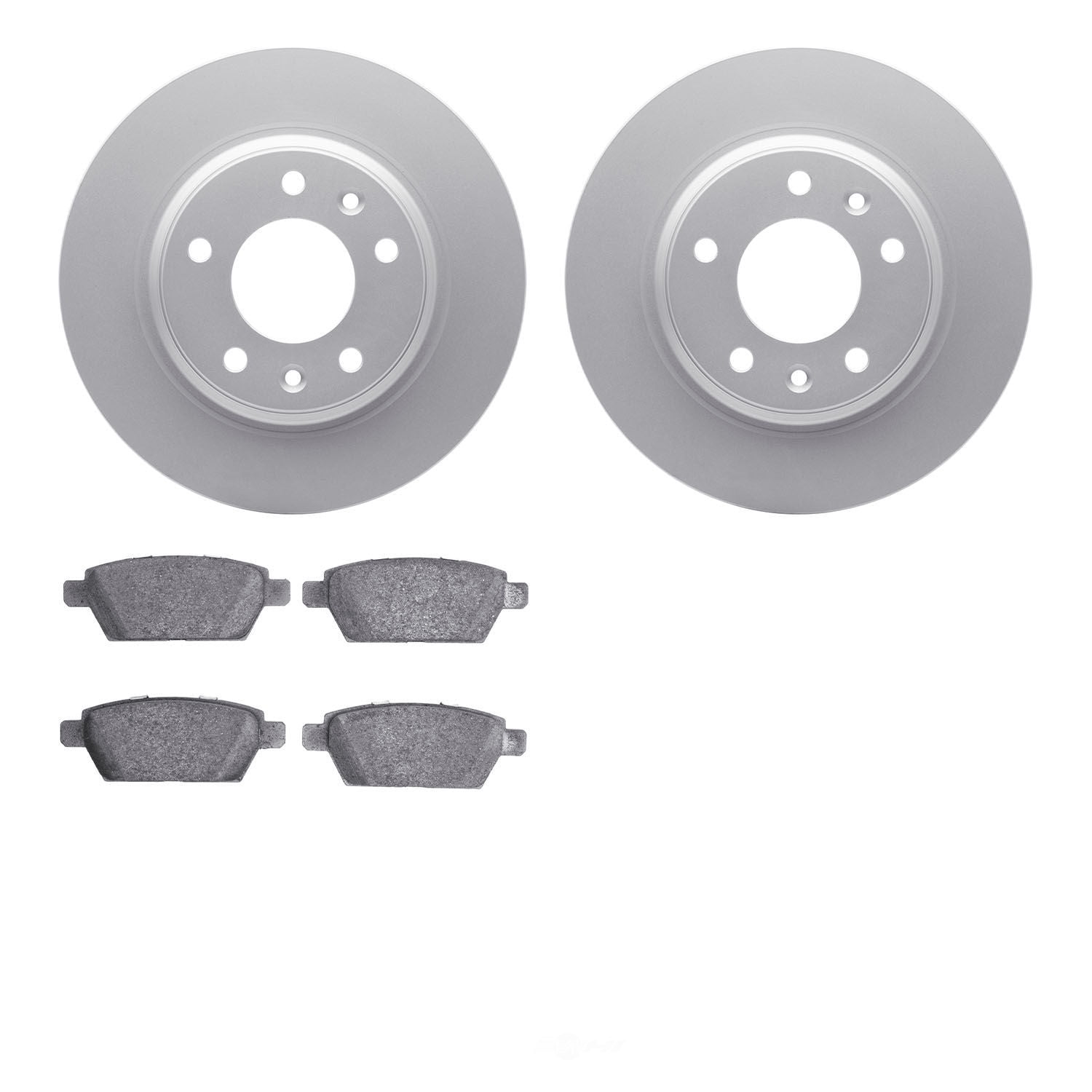 Dynamic Friction Company 4502-99031 DFC GEOSPEC Rotors with 5000 Advanced Brake Pads