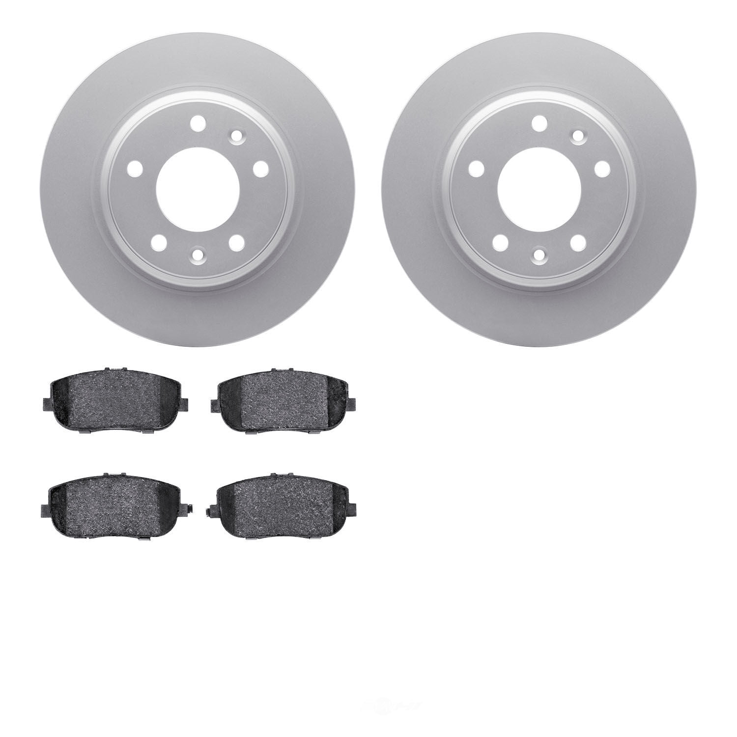 Dynamic Friction Company 4502-99032 DFC GEOSPEC Rotors with 5000 Advanced Brake Pads