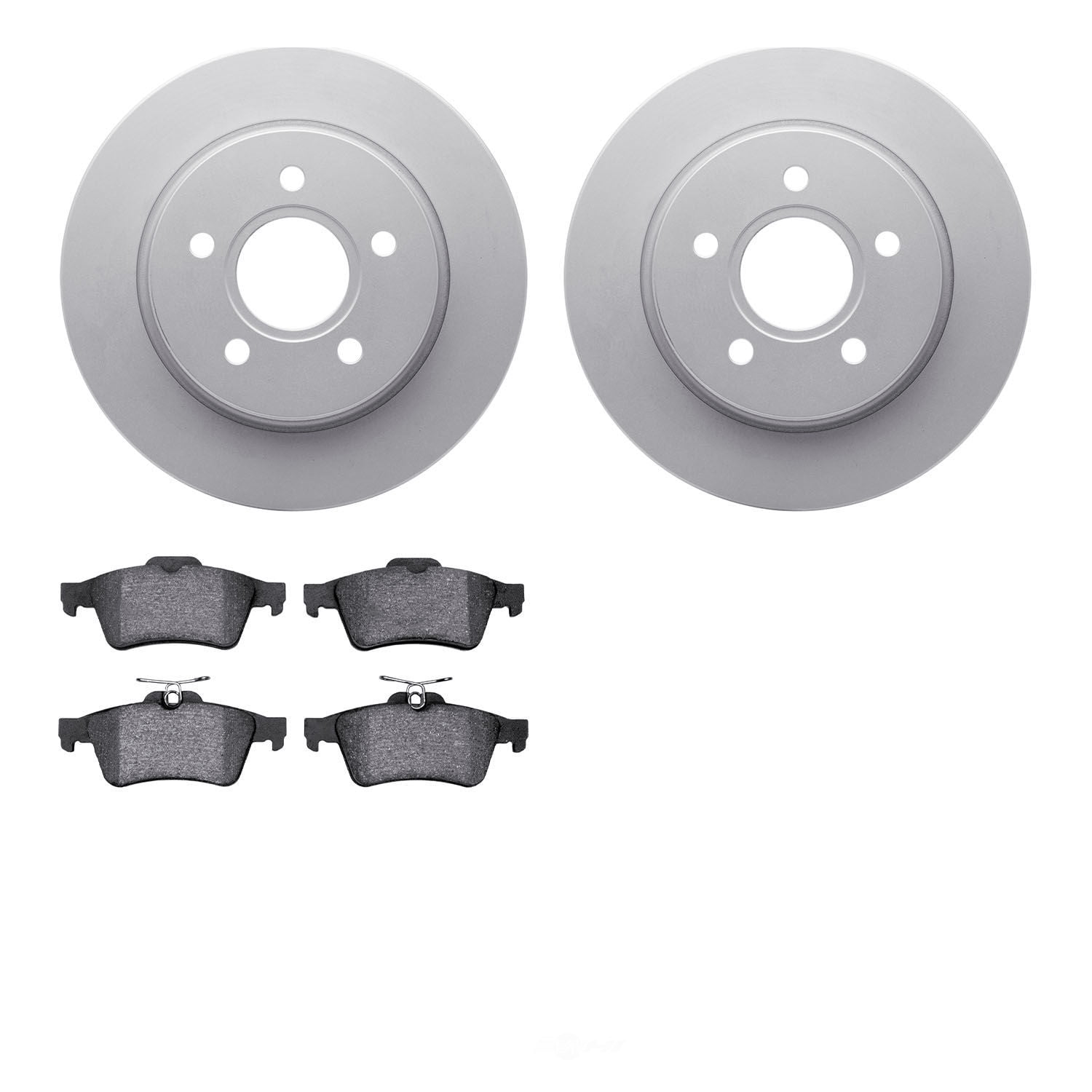 Dynamic Friction Company 4502-99035 DFC GEOSPEC Rotors with 5000 Advanced Brake Pads
