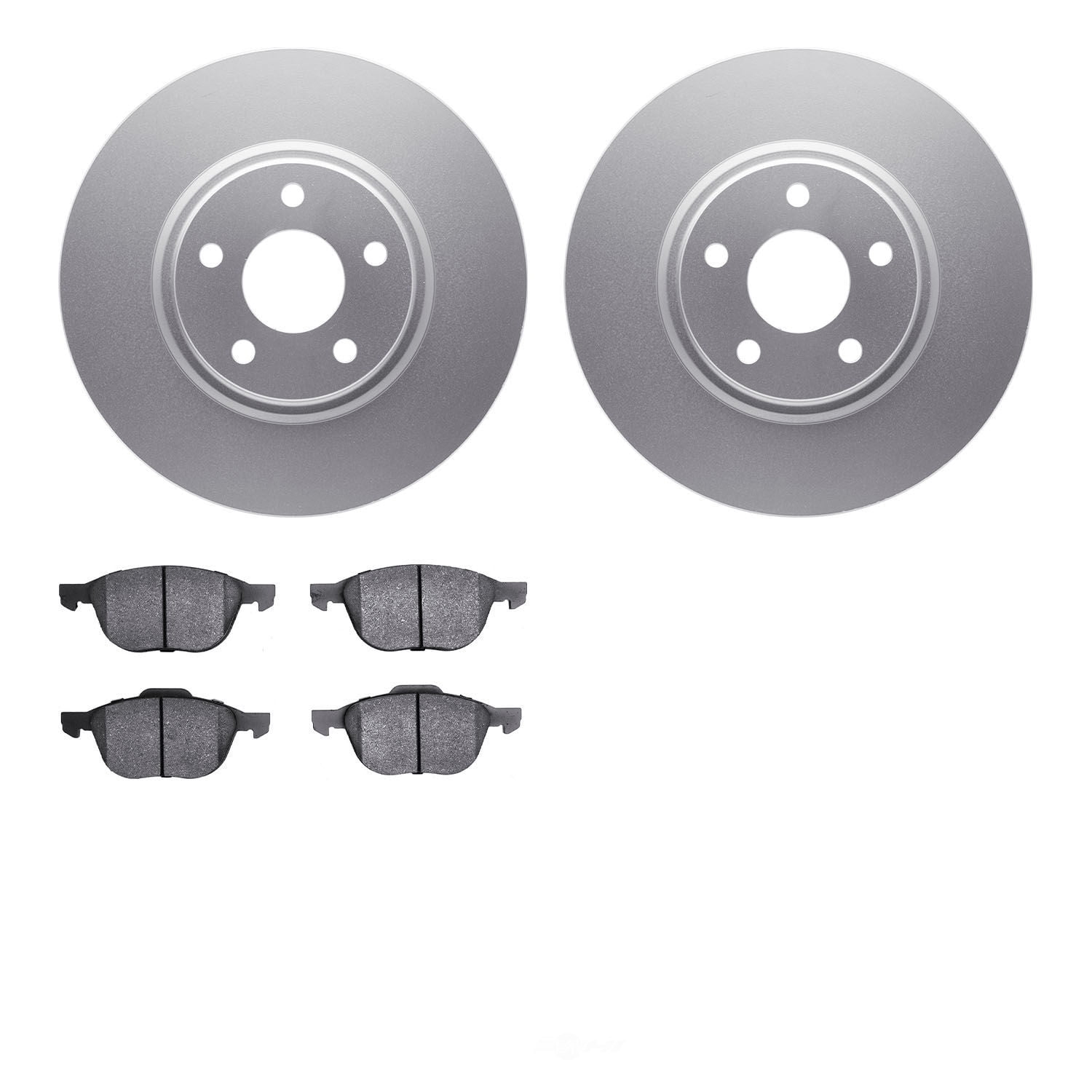 Dynamic Friction Company 4502-99043 DFC GEOSPEC Rotors with 5000 Advanced Brake Pads