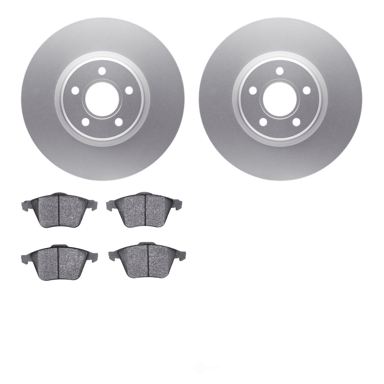 Dynamic Friction Company 4502-99044 DFC GEOSPEC Rotors with 5000 Advanced Brake Pads