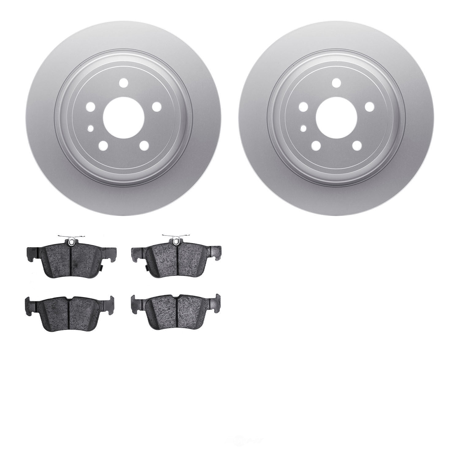 Dynamic Friction Company 4502-99047 DFC GEOSPEC Rotors with 5000 Advanced Brake Pads