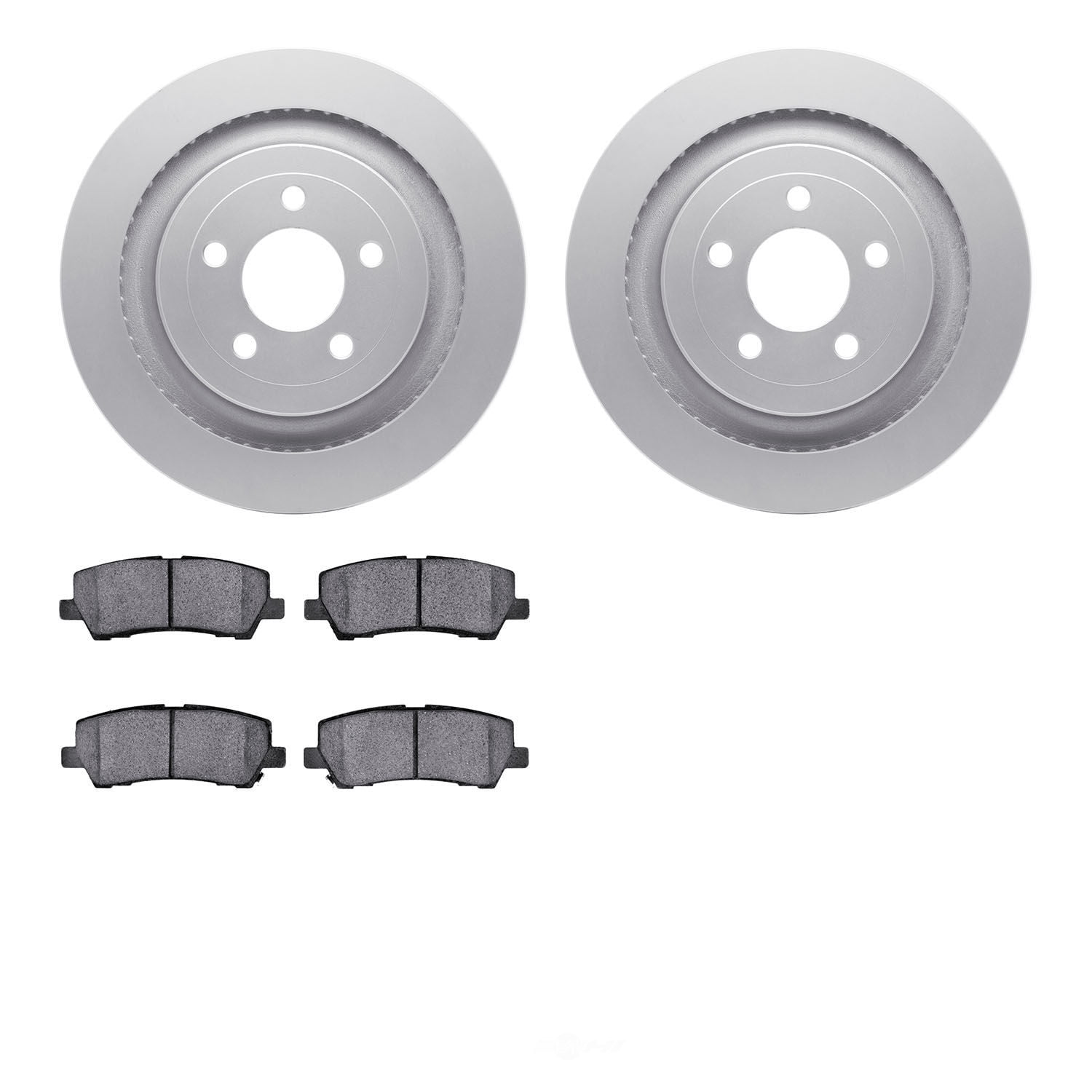 Dynamic Friction Company 4502-99050 DFC GEOSPEC Rotors with 5000 Advanced Brake Pads