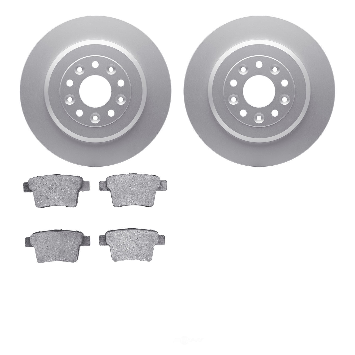 Dynamic Friction Company 4502-99062 DFC GEOSPEC Rotors with 5000 Advanced Brake Pads