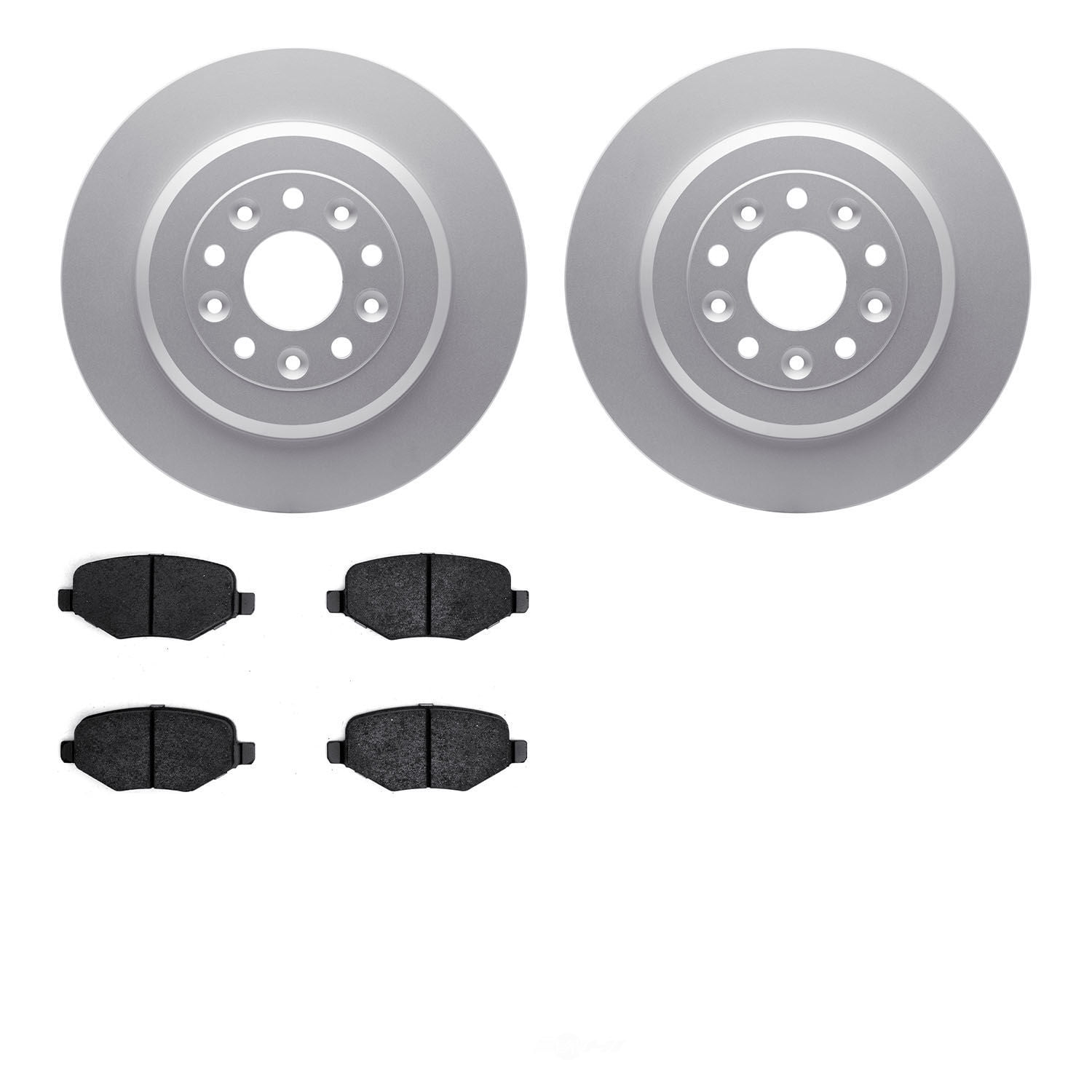 Dynamic Friction Company 4502-99064 DFC GEOSPEC Rotors with 5000 Advanced Brake Pads
