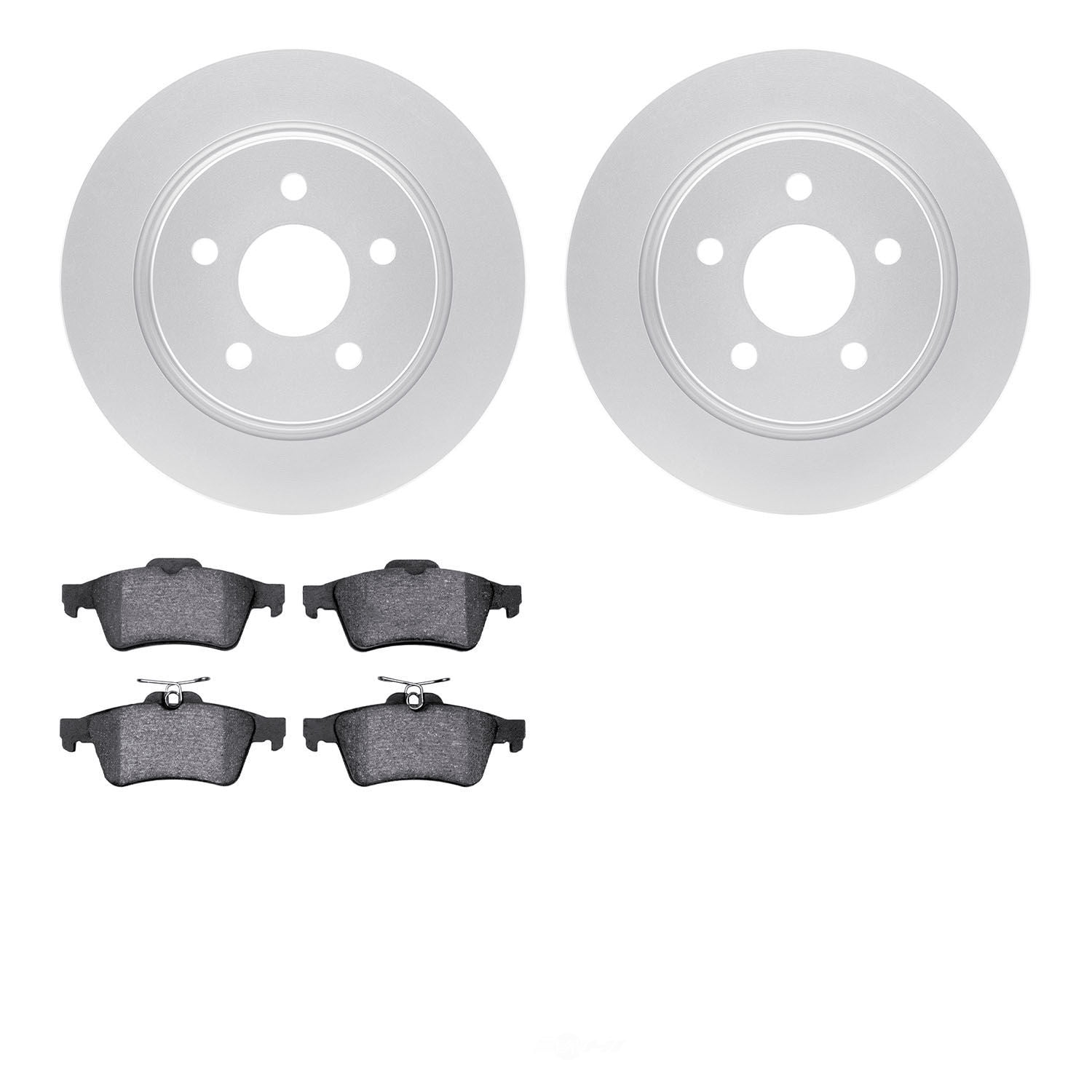 Dynamic Friction Company 4502-99071 DFC GEOSPEC Rotors with 5000 Advanced Brake Pads