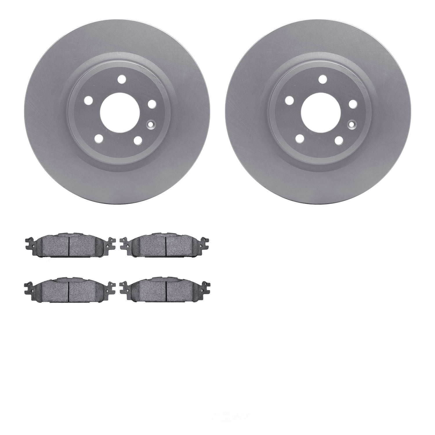 Dynamic Friction Company 4502-99076 DFC GEOSPEC Rotors with 5000 Advanced Brake Pads