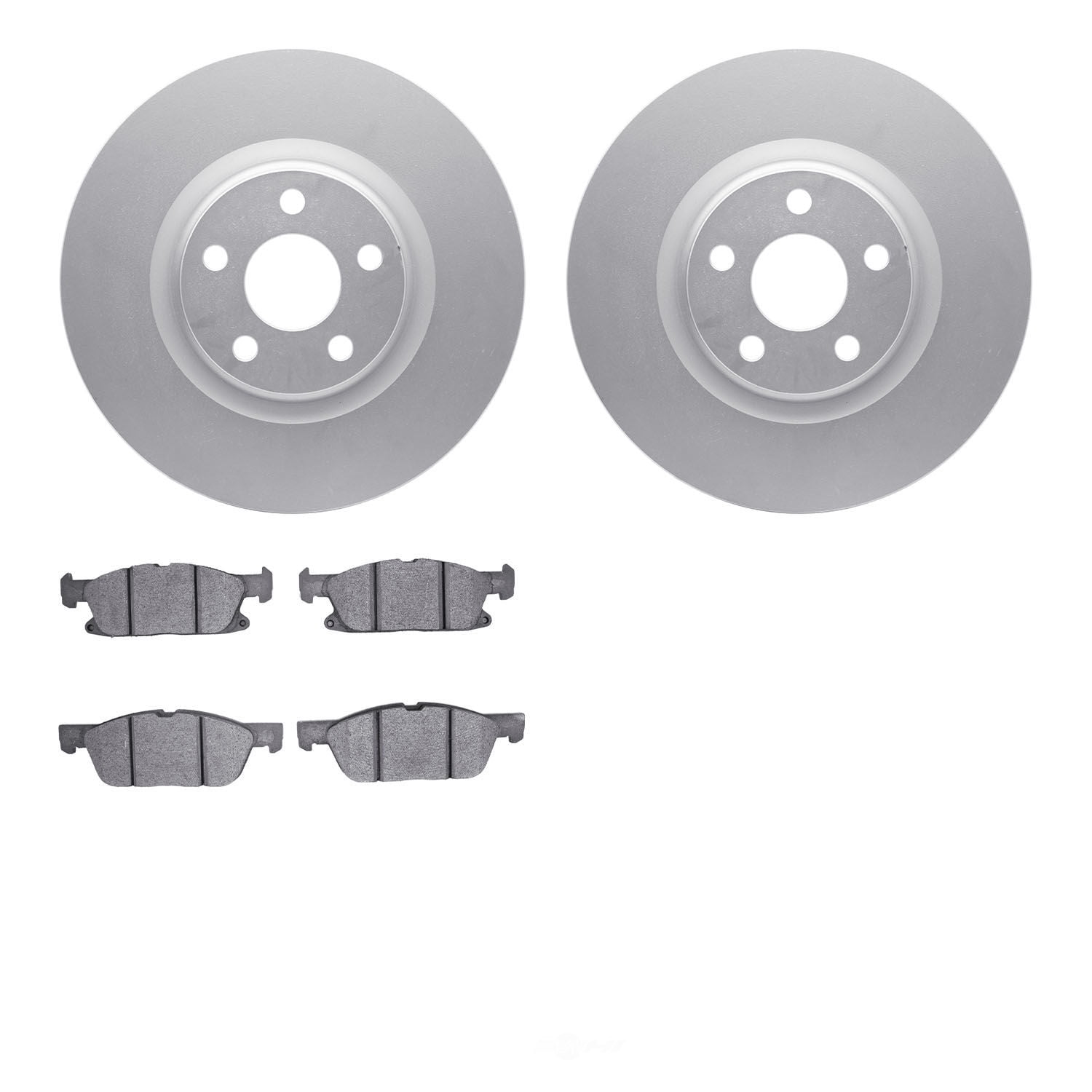 Dynamic Friction Company 4502-99077 DFC GEOSPEC Rotors with 5000 Advanced Brake Pads