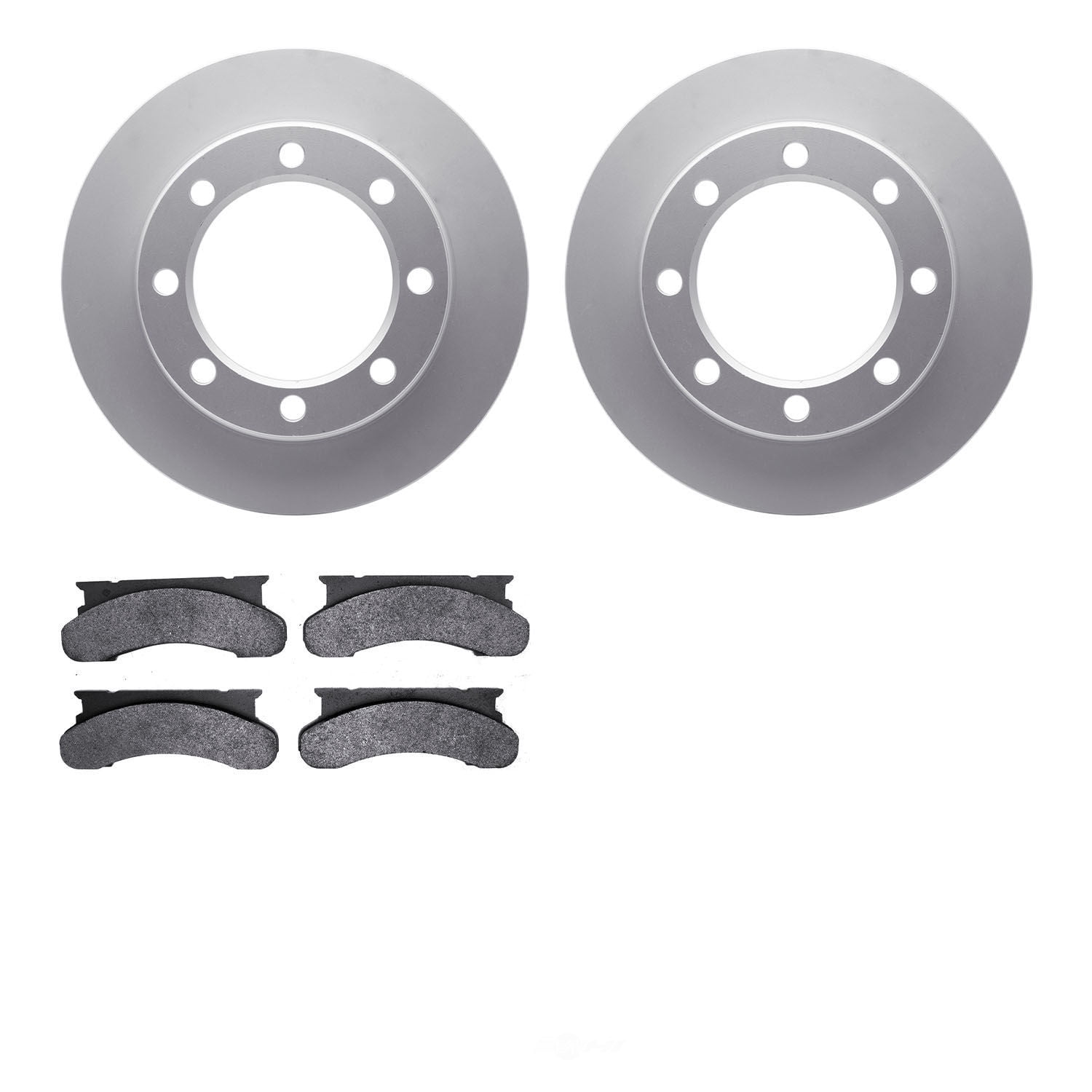 Dynamic Friction Company 4502-99080 DFC GEOSPEC Rotors with 5000 Advanced Brake Pads