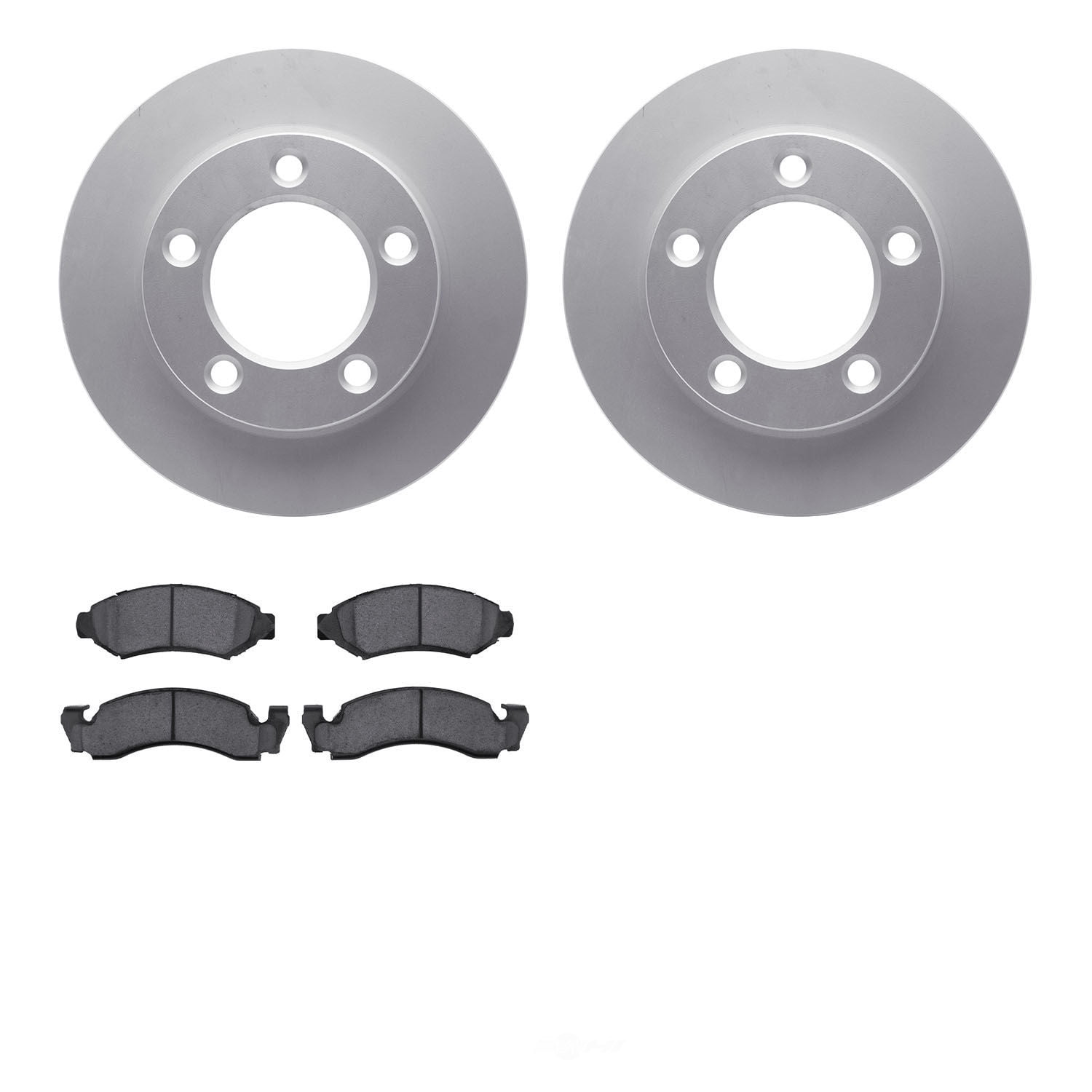 Dynamic Friction Company 4502-99081 DFC GEOSPEC Rotors with 5000 Advanced Brake Pads