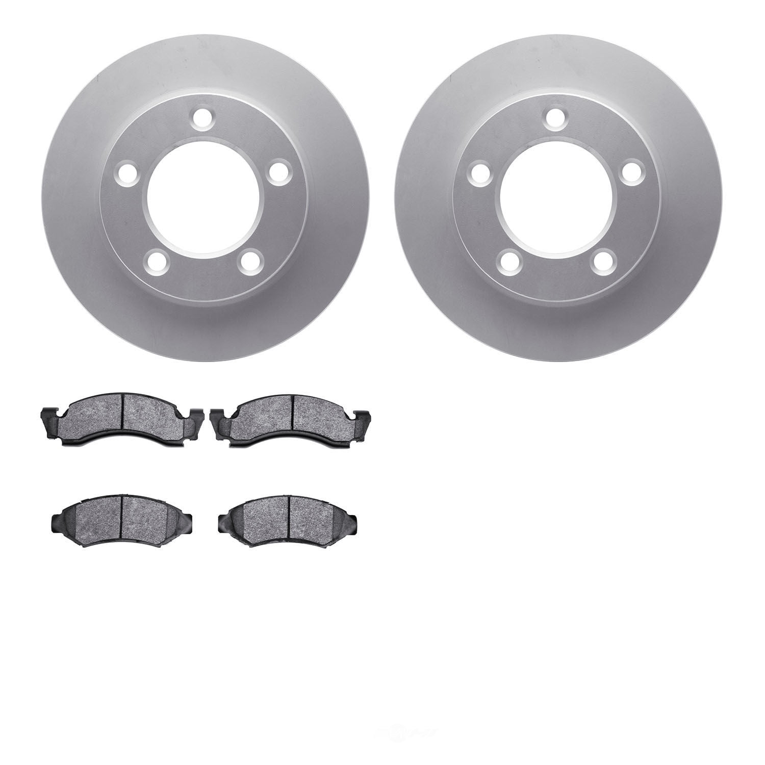 Dynamic Friction Company 4502-99082 DFC GEOSPEC Rotors with 5000 Advanced Brake Pads
