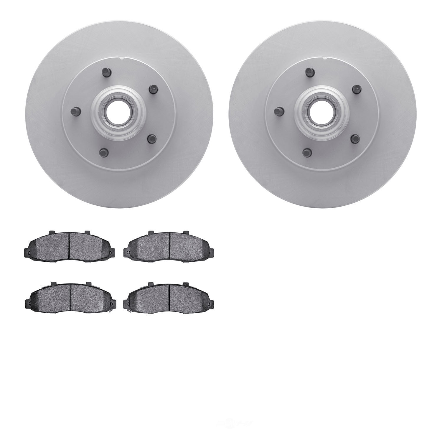 Dynamic Friction Company 4502-99100 DFC GEOSPEC Rotors with 5000 Advanced Brake Pads