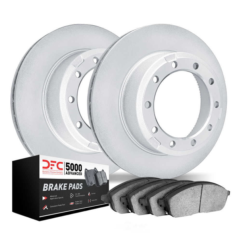 Dynamic Friction Company 4502-99107 DFC GEOSPEC Rotors with 5000 Advanced Brake Pads