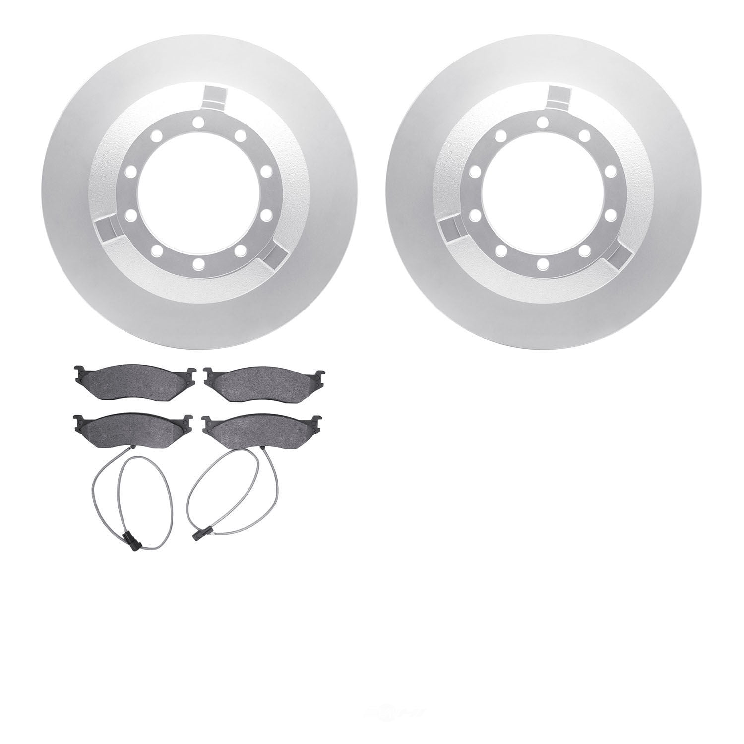 Dynamic Friction Company 4502-99110 DFC GEOSPEC Rotors with 5000 Advanced Brake Pads