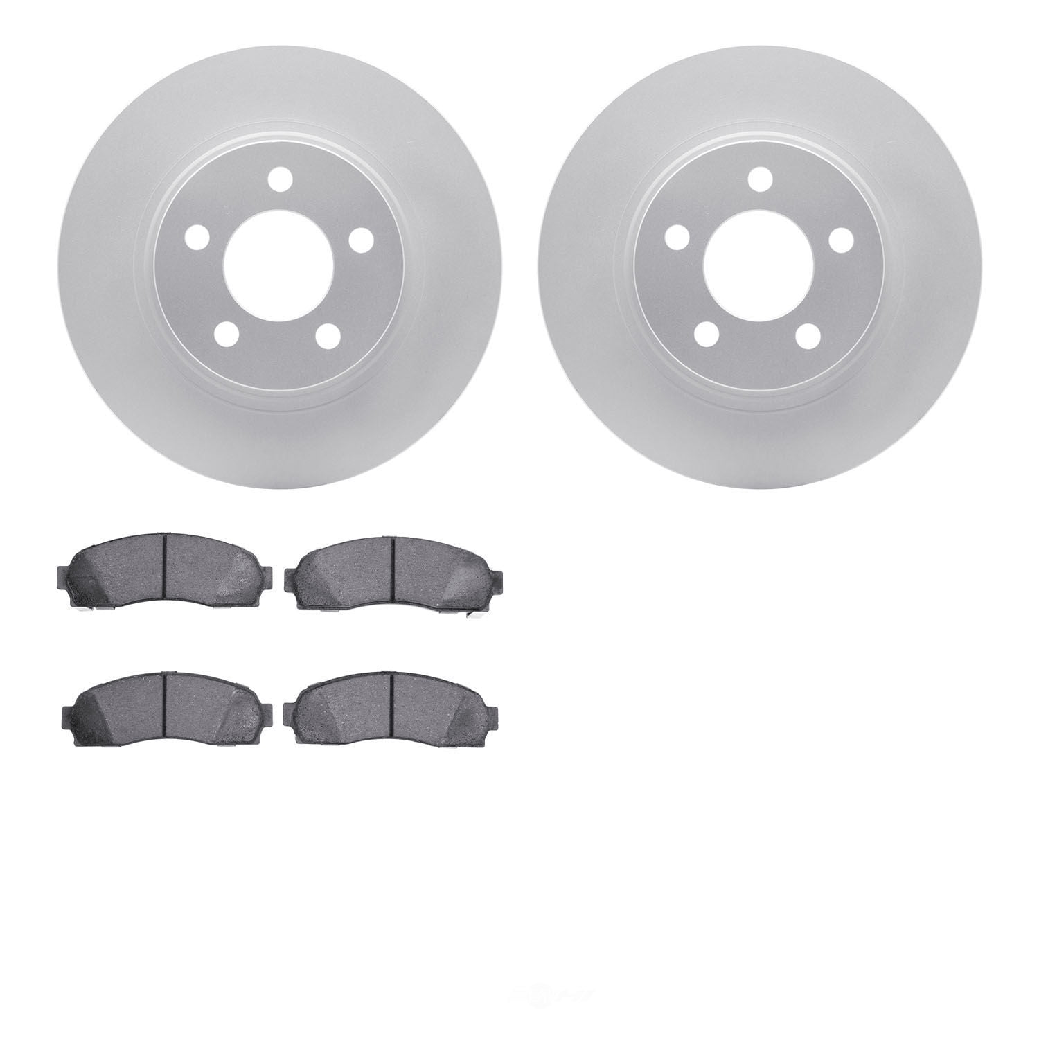 Dynamic Friction Company 4502-99122 DFC GEOSPEC Rotors with 5000 Advanced Brake Pads