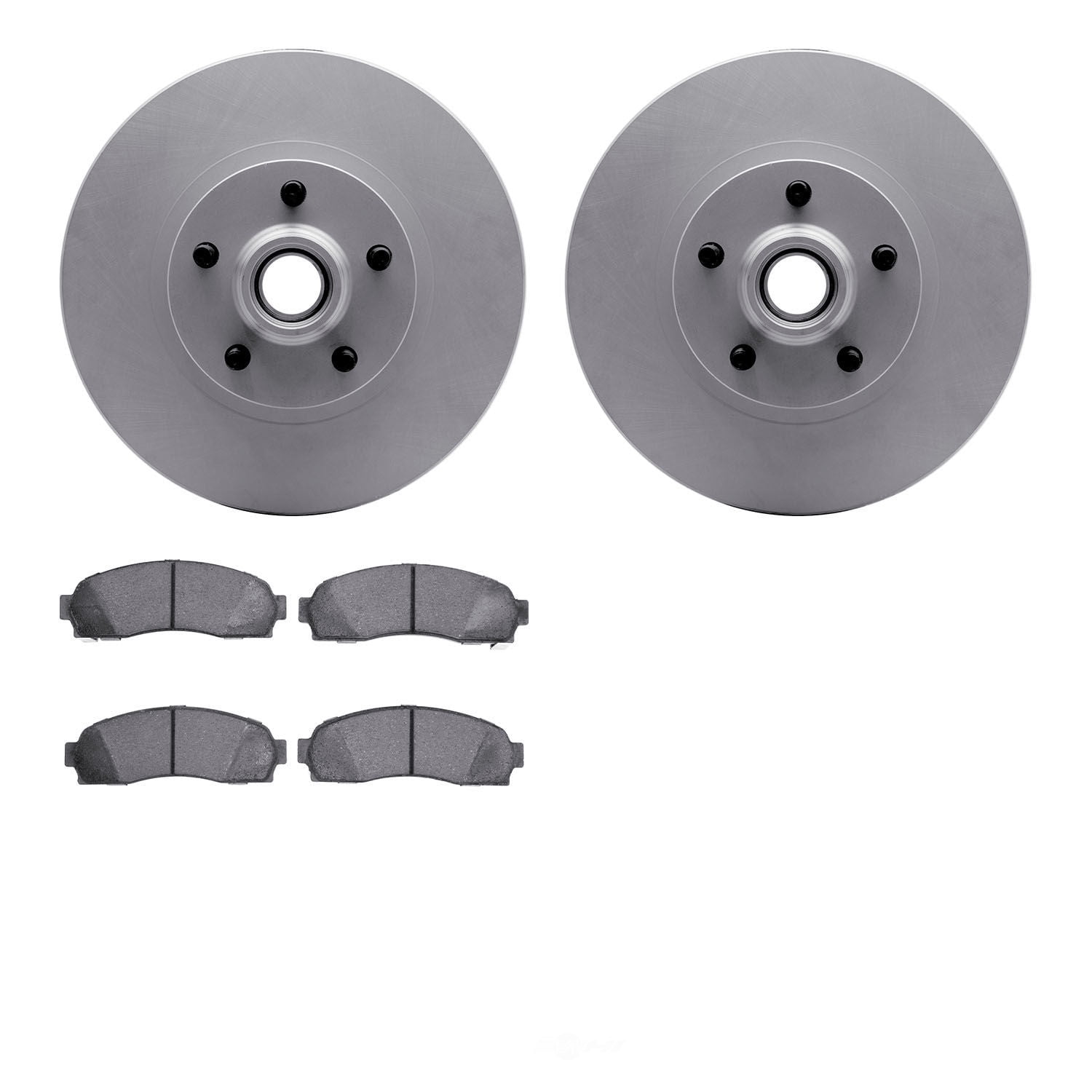 Dynamic Friction Company 4502-99125 DFC GEOSPEC Rotors with 5000 Advanced Brake Pads