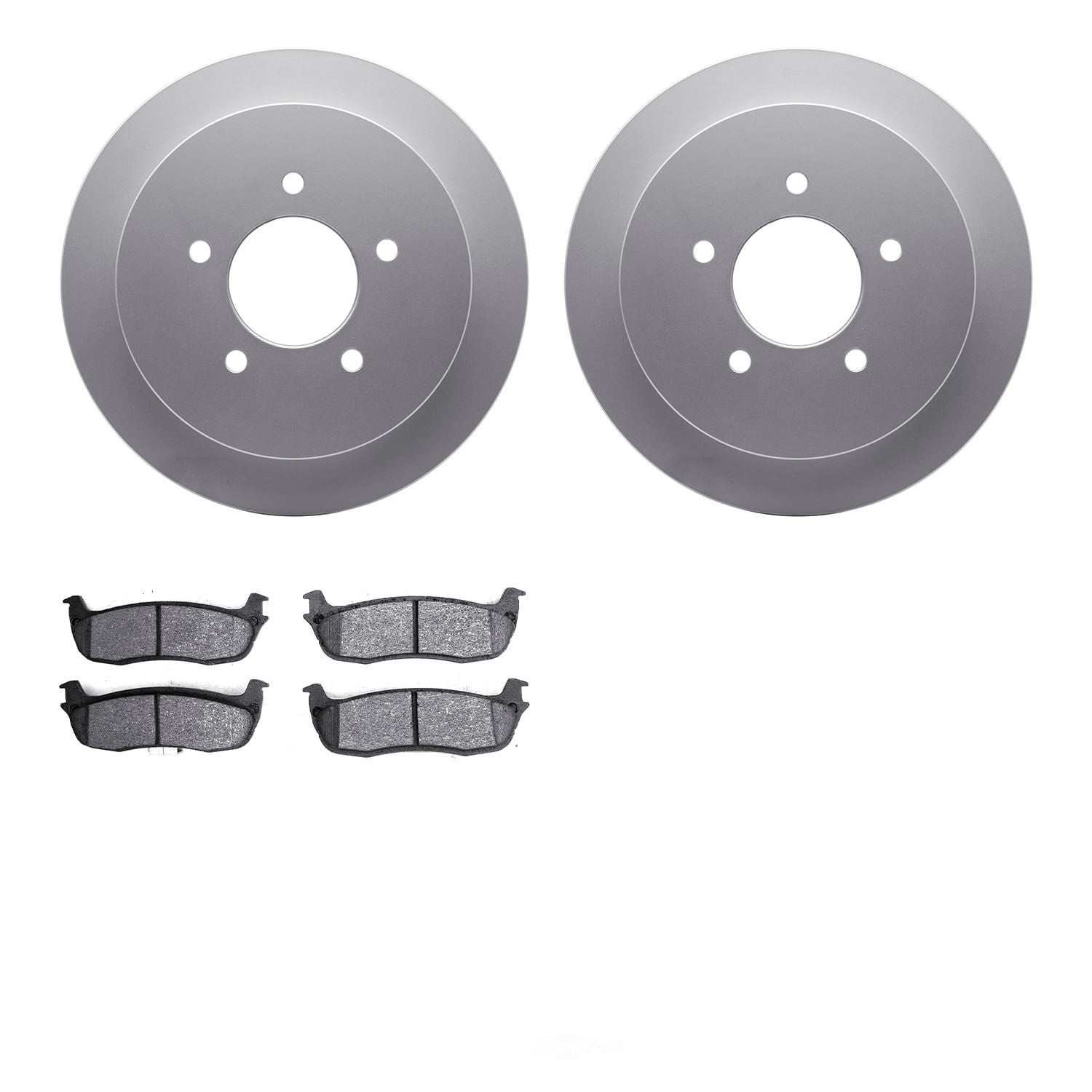 Dynamic Friction Company 4502-99126 DFC GEOSPEC Rotors with 5000 Advanced Brake Pads