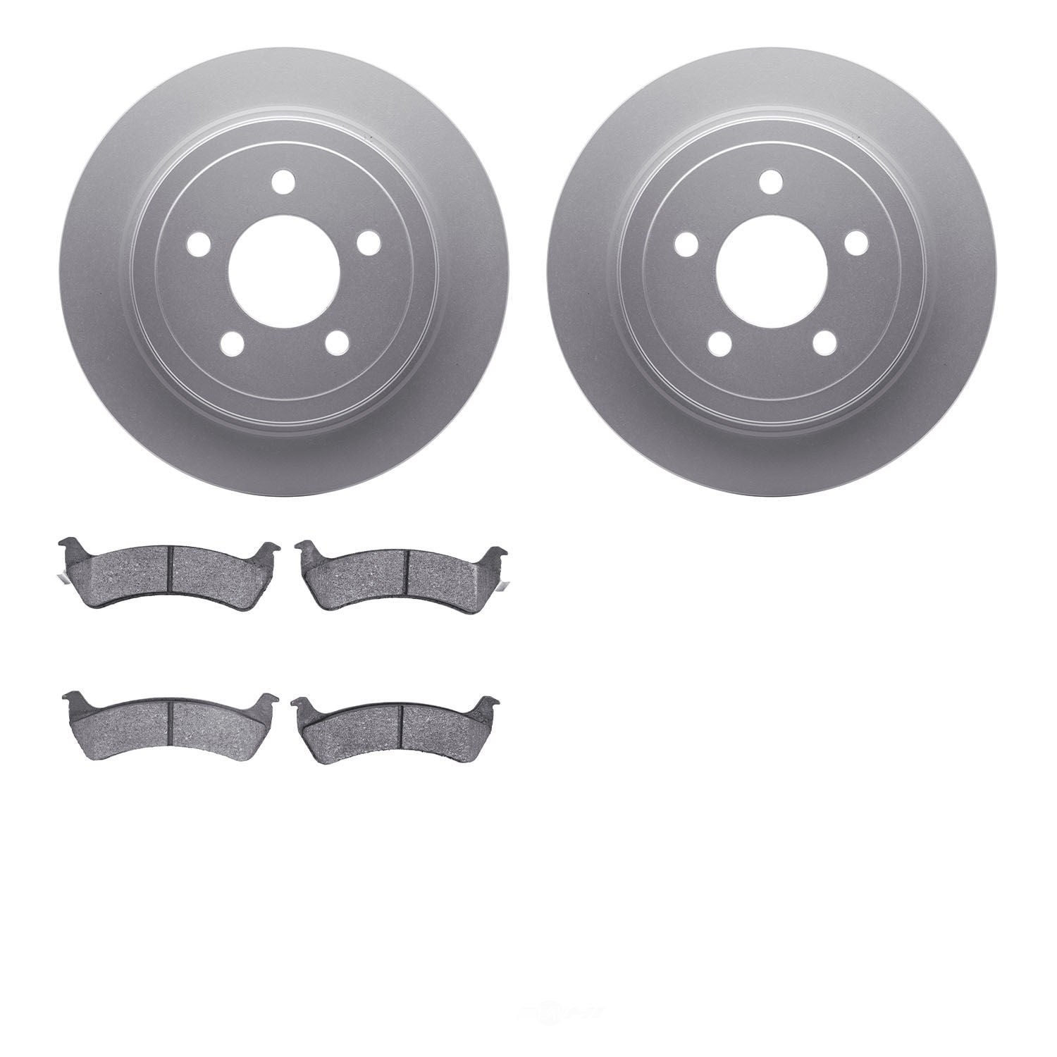 Dynamic Friction Company 4502-99139 DFC GEOSPEC Rotors with 5000 Advanced Brake Pads