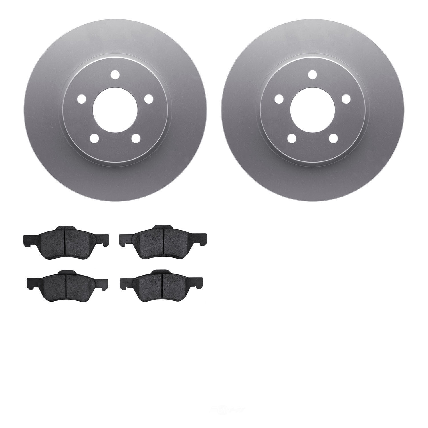 Dynamic Friction Company 4502-99152 DFC GEOSPEC Rotors with 5000 Advanced Brake Pads