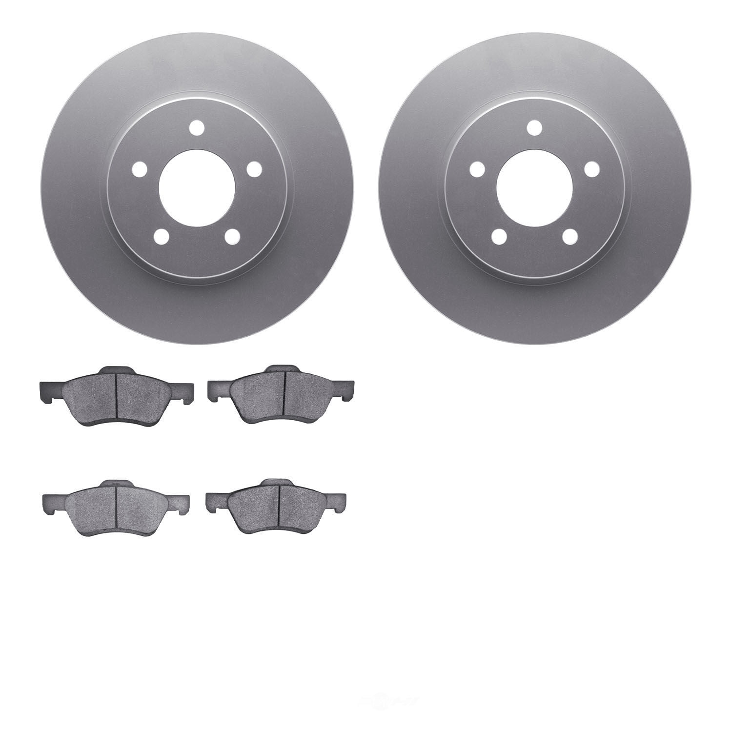 Dynamic Friction Company 4502-99153 DFC GEOSPEC Rotors with 5000 Advanced Brake Pads