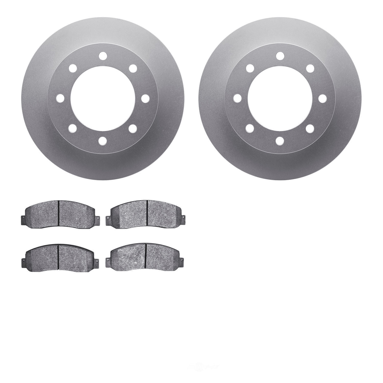 Dynamic Friction Company 4502-99158 DFC GEOSPEC Rotors with 5000 Advanced Brake Pads