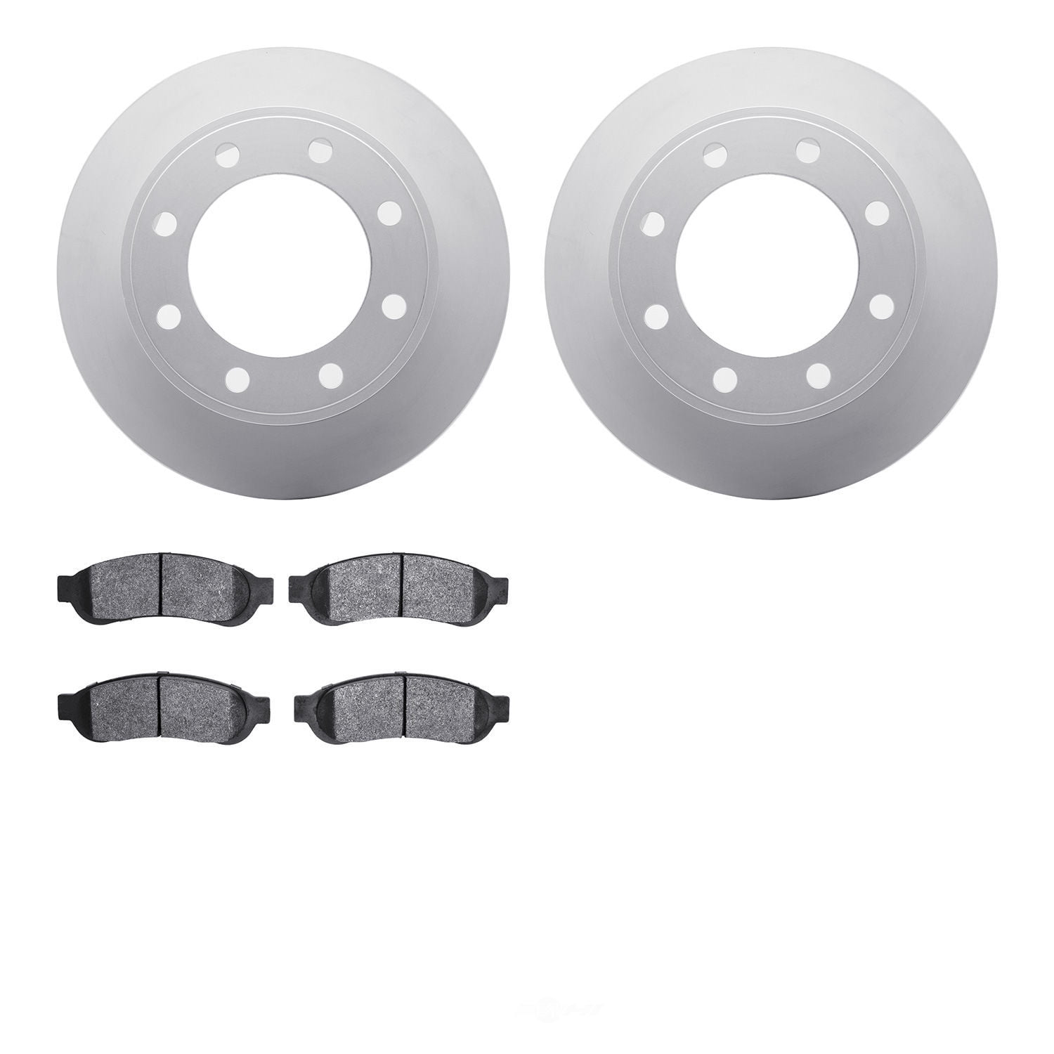 Dynamic Friction Company 4502-99160 DFC GEOSPEC Rotors with 5000 Advanced Brake Pads