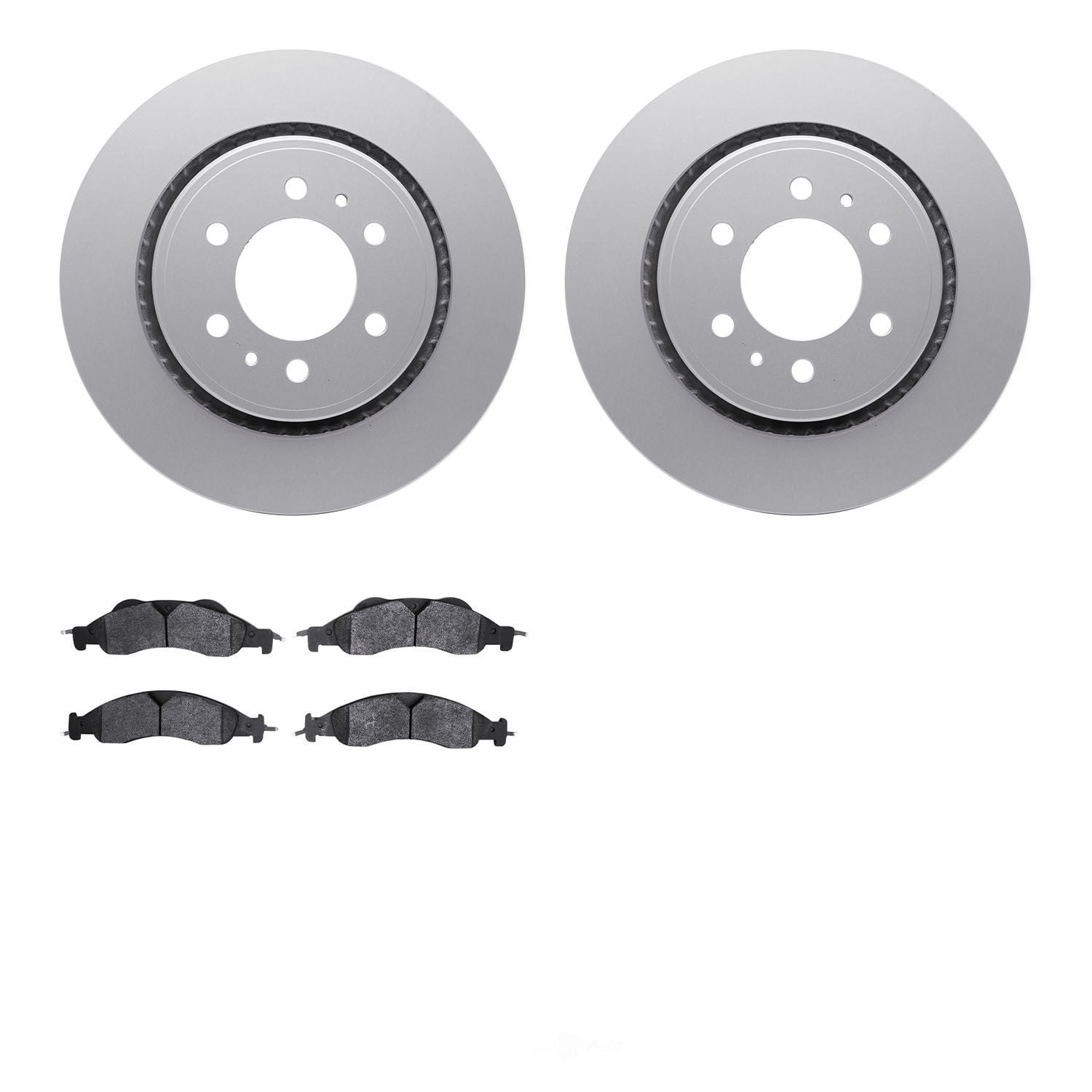 Dynamic Friction Company 4502-99169 DFC GEOSPEC Rotors with 5000 Advanced Brake Pads