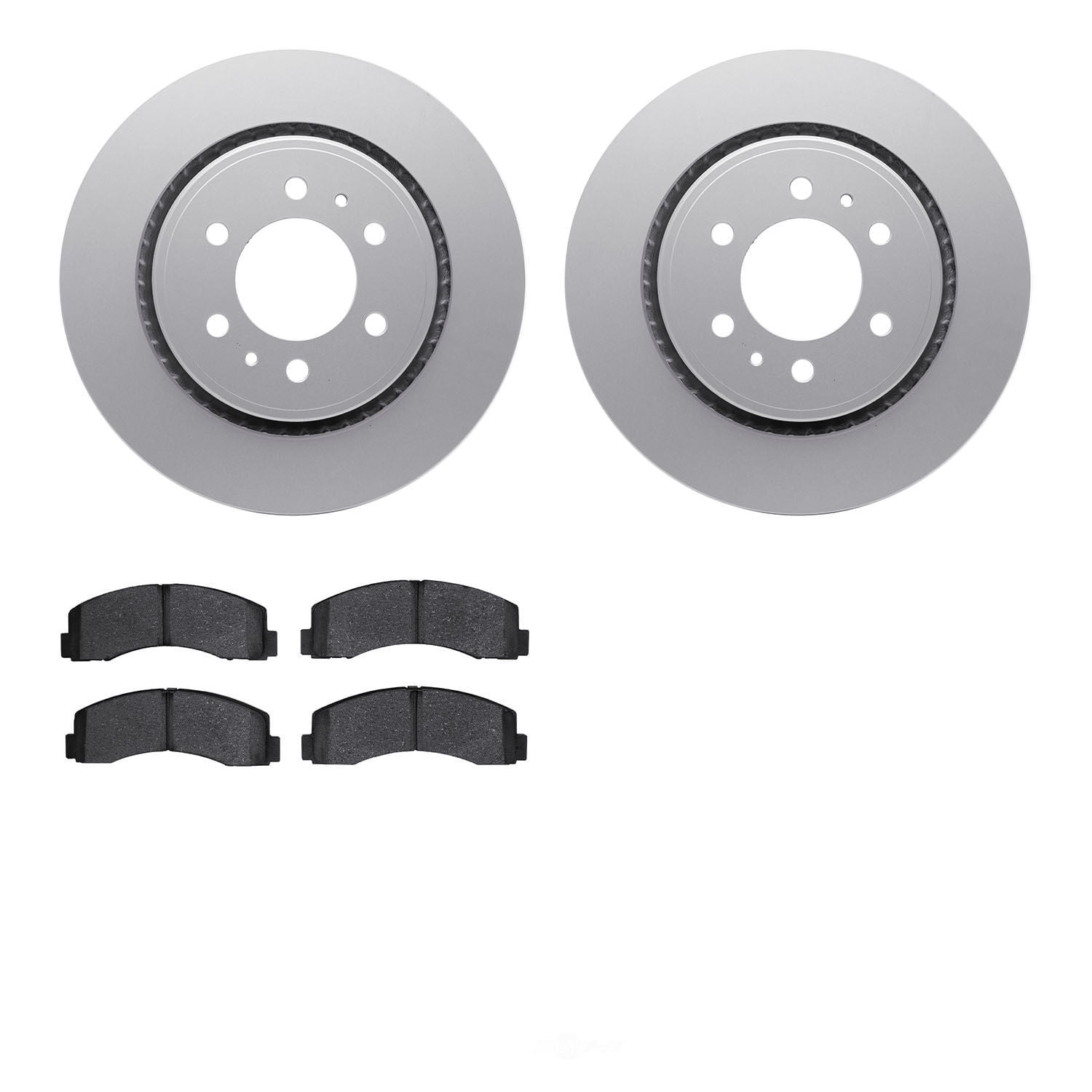 Dynamic Friction Company 4502-99170 DFC GEOSPEC Rotors with 5000 Advanced Brake Pads