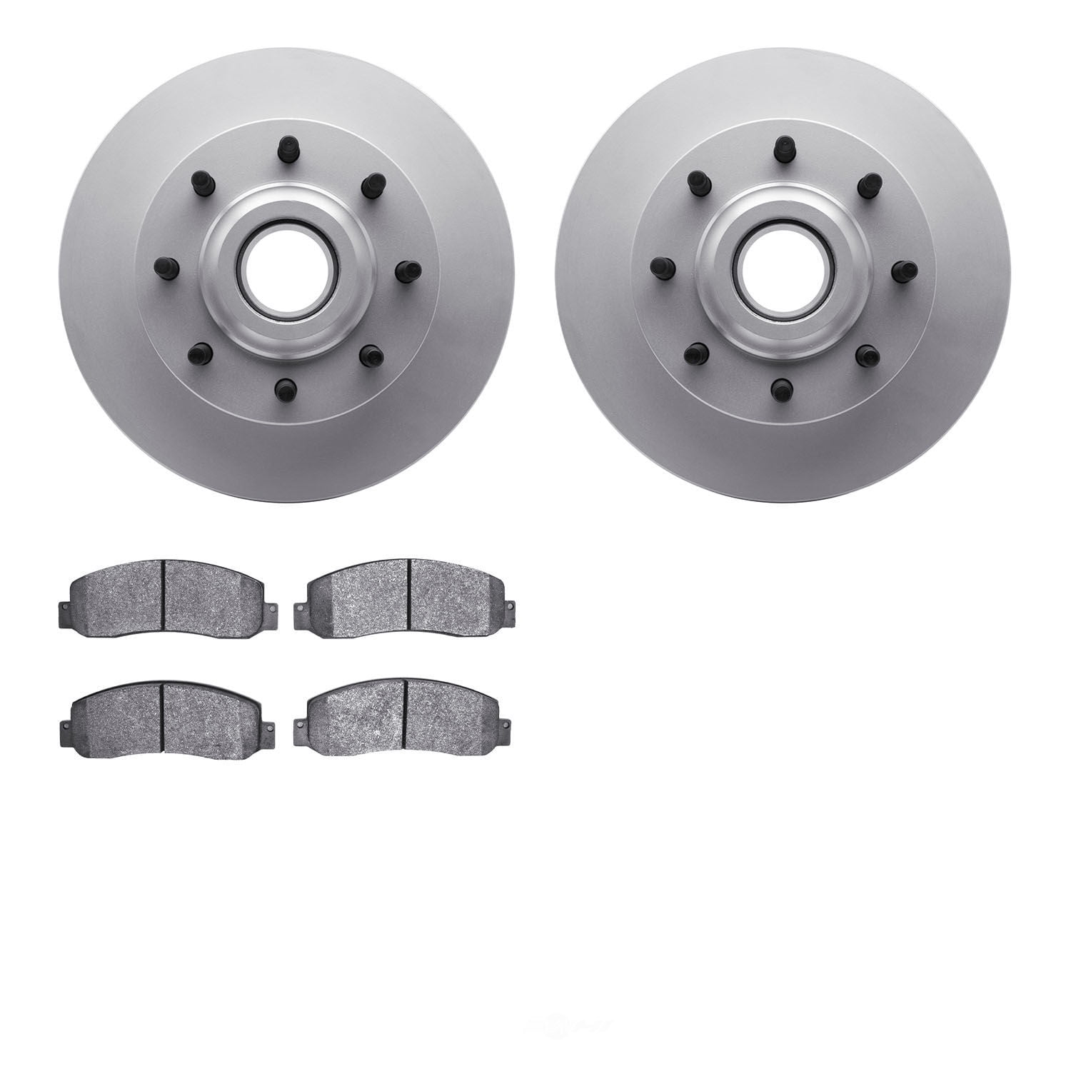 Dynamic Friction Company 4502-99174 DFC GEOSPEC Rotors with 5000 Advanced Brake Pads