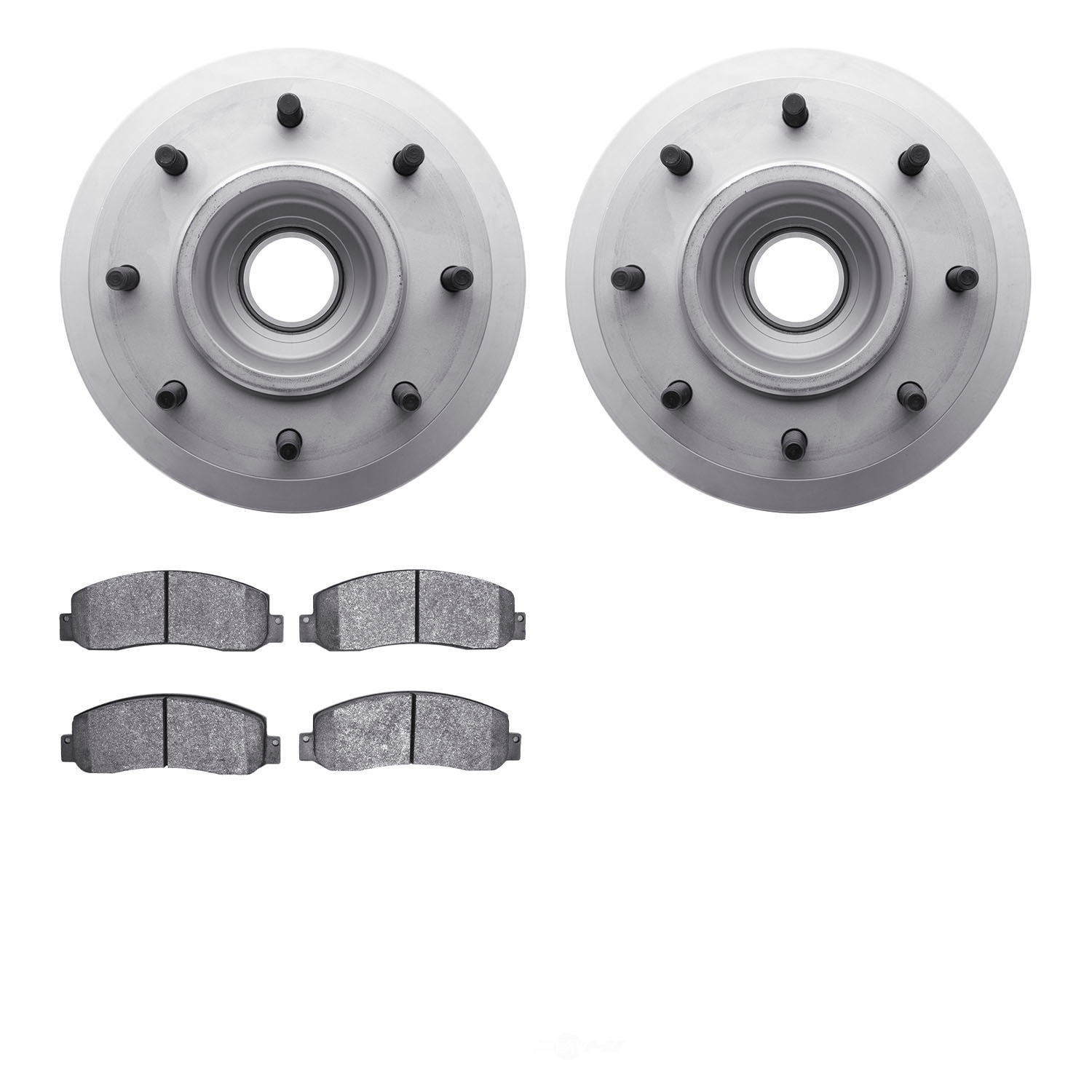 Dynamic Friction Company 4502-99176 DFC GEOSPEC Rotors with 5000 Advanced Brake Pads