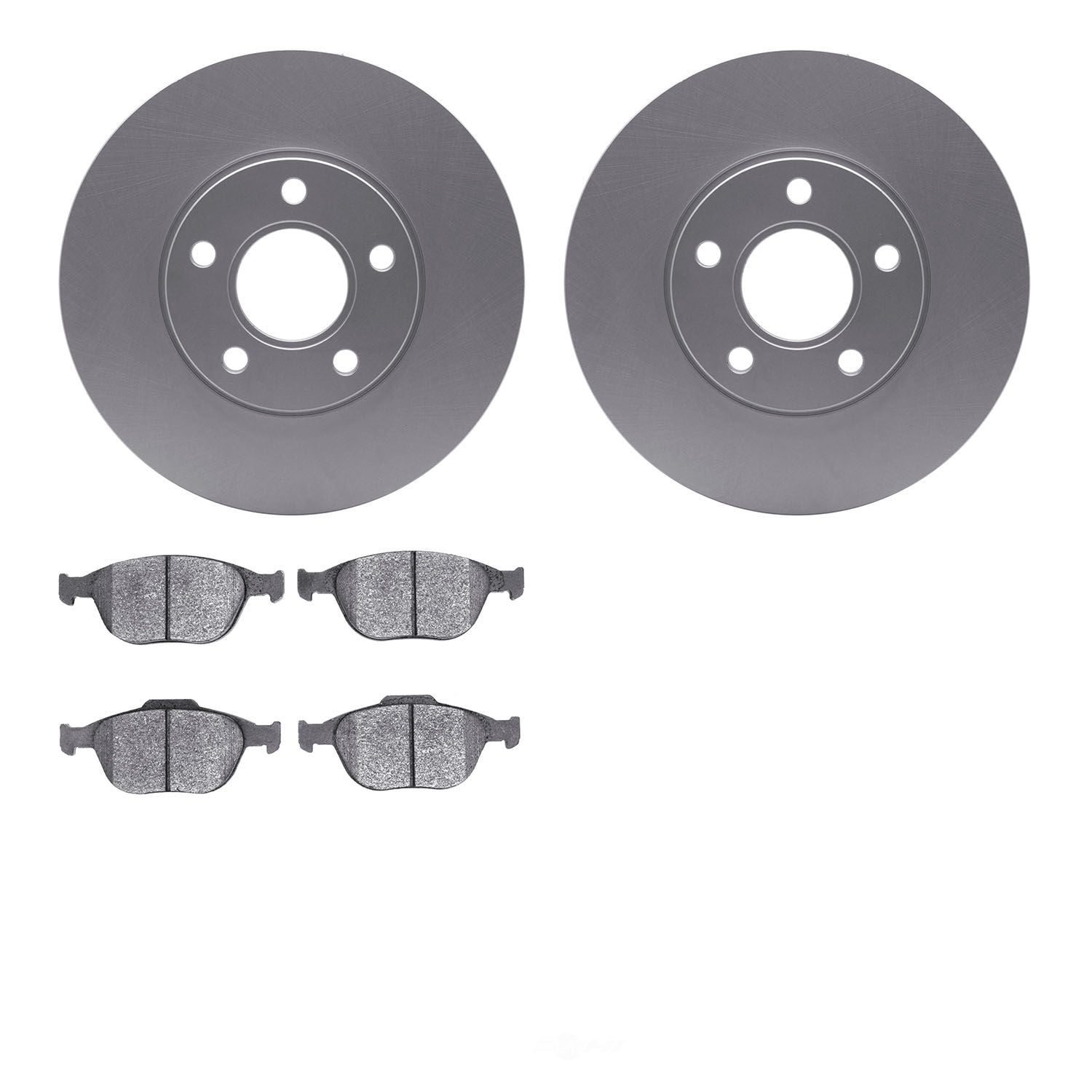 Dynamic Friction Company 4502-99184 DFC GEOSPEC Rotors with 5000 Advanced Brake Pads