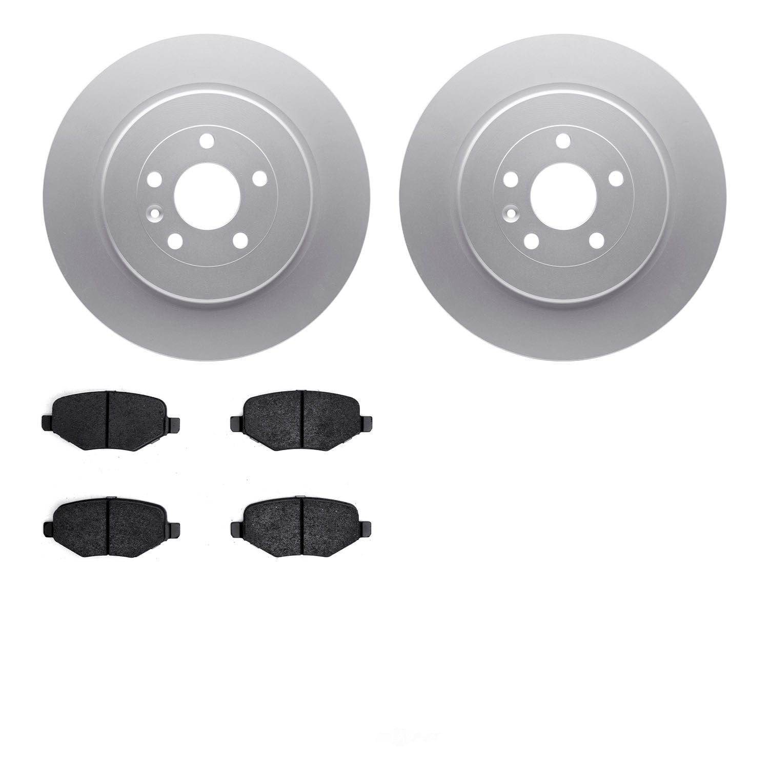 Dynamic Friction Company 4502-99188 DFC GEOSPEC Rotors with 5000 Advanced Brake Pads